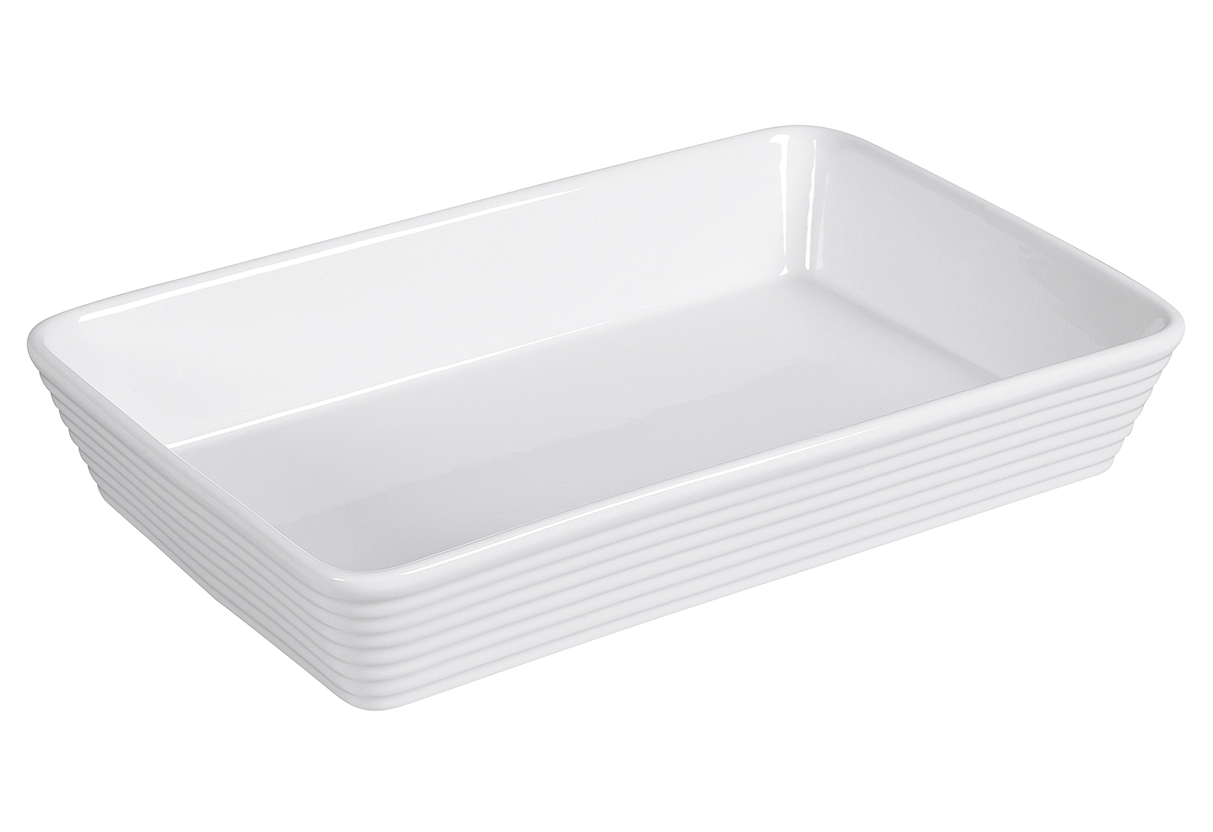 KÜCHENPROFI Auflaufform Burgund 35x24x6cm weiß