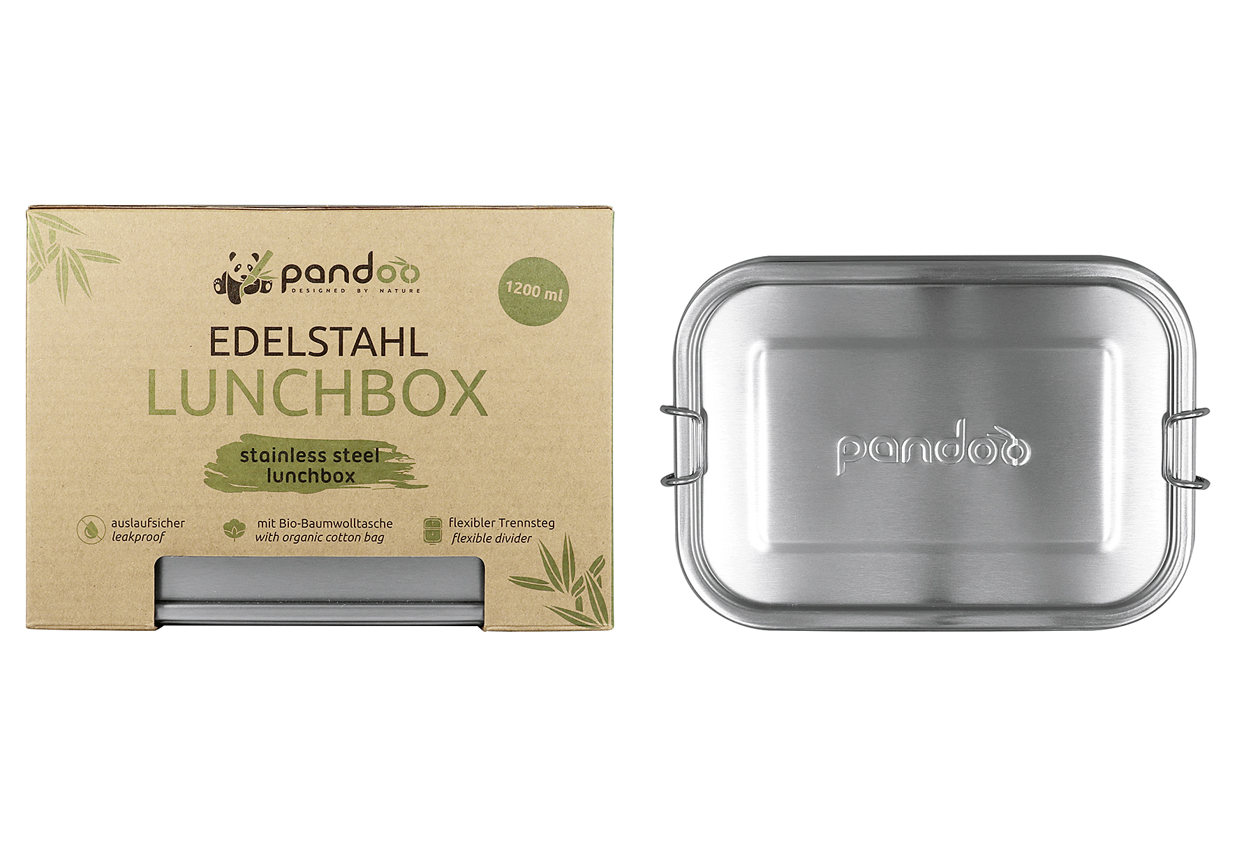 PANDOO Edelstahl Lunchbox