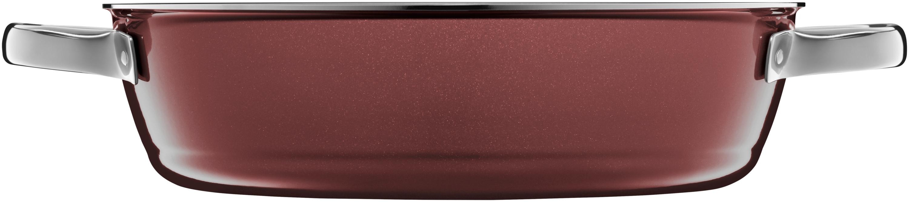 WMF Fusiontec Mineral Schmorpfanne mit Glasdeckel, 28 cm, Rose Quartz
