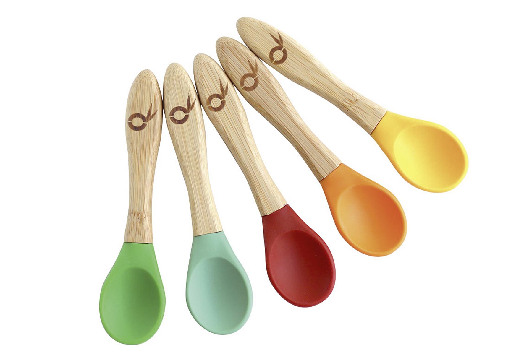 PANDOO Kinderlöffel-Set 5-teilig nature