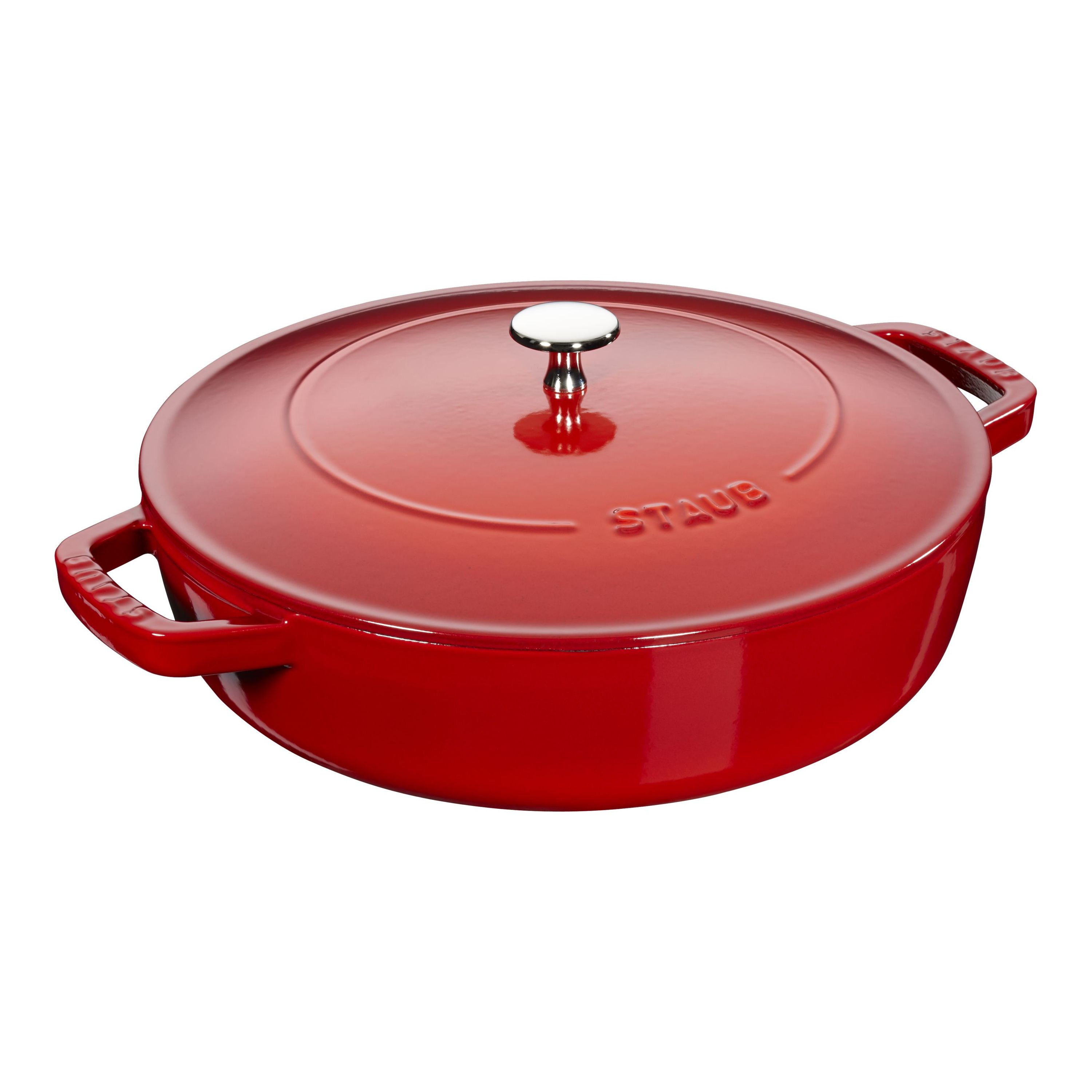 Staub Braisers Bräter mit Chistera Drop-Structure 24 cm, Gusseisen