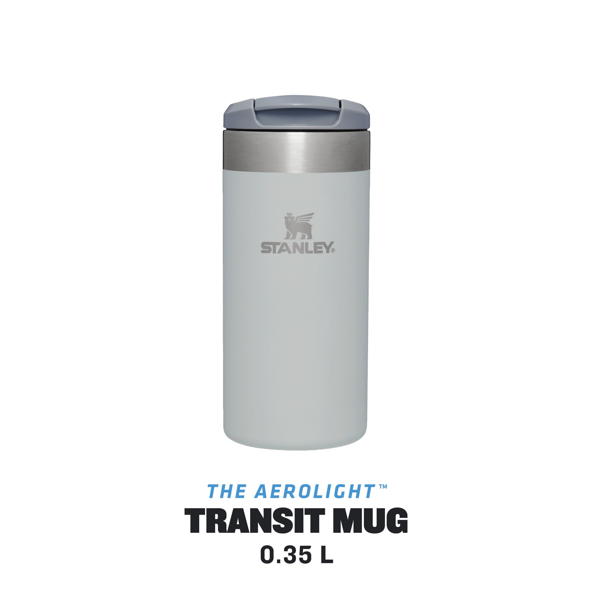 Stanley Isolierbecher The Aerolight Transit mug 0,35l Fog Metallic