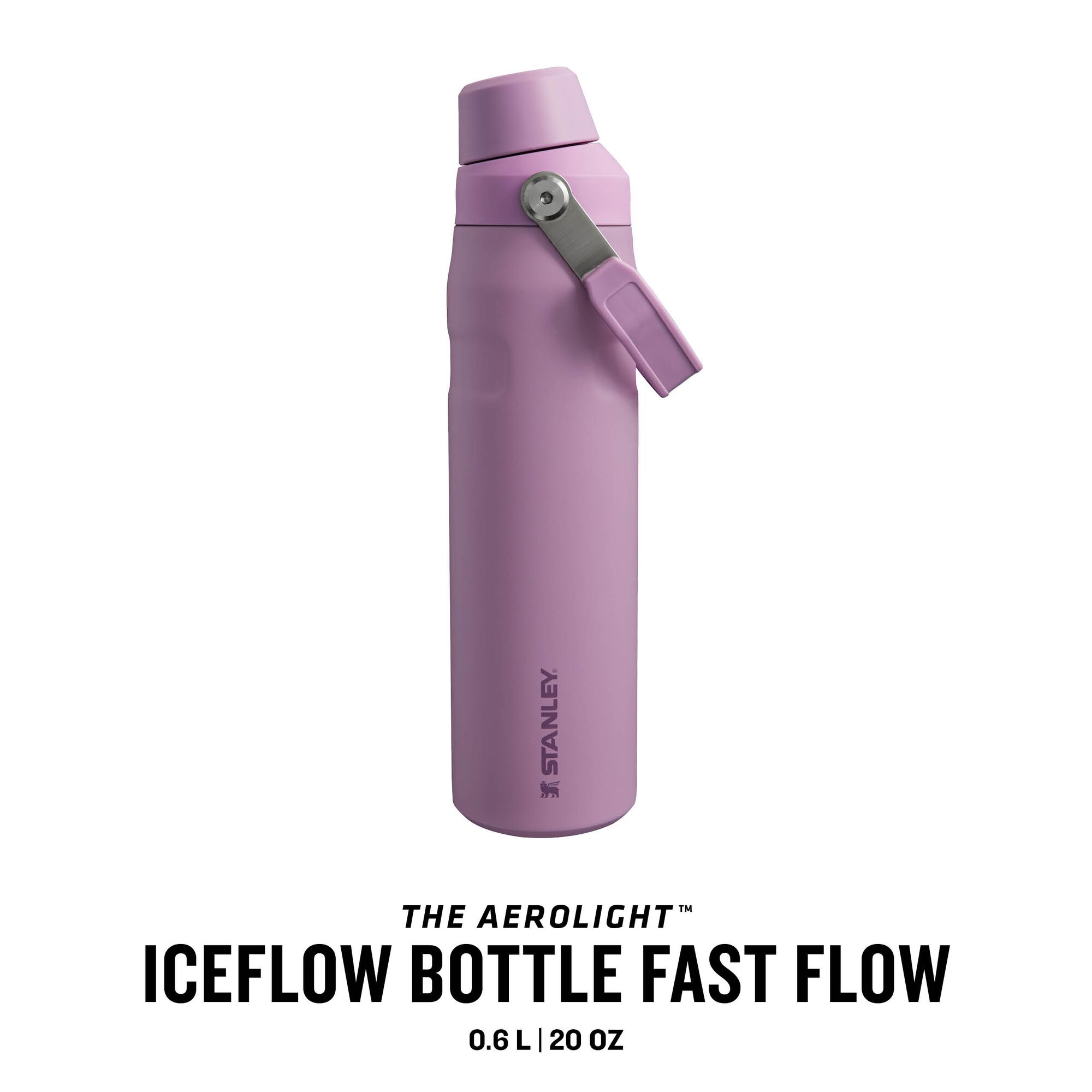 Stanley Isolierflasche The Aerolight Iceflow Bottle Fast Flow 0,6l Lilac