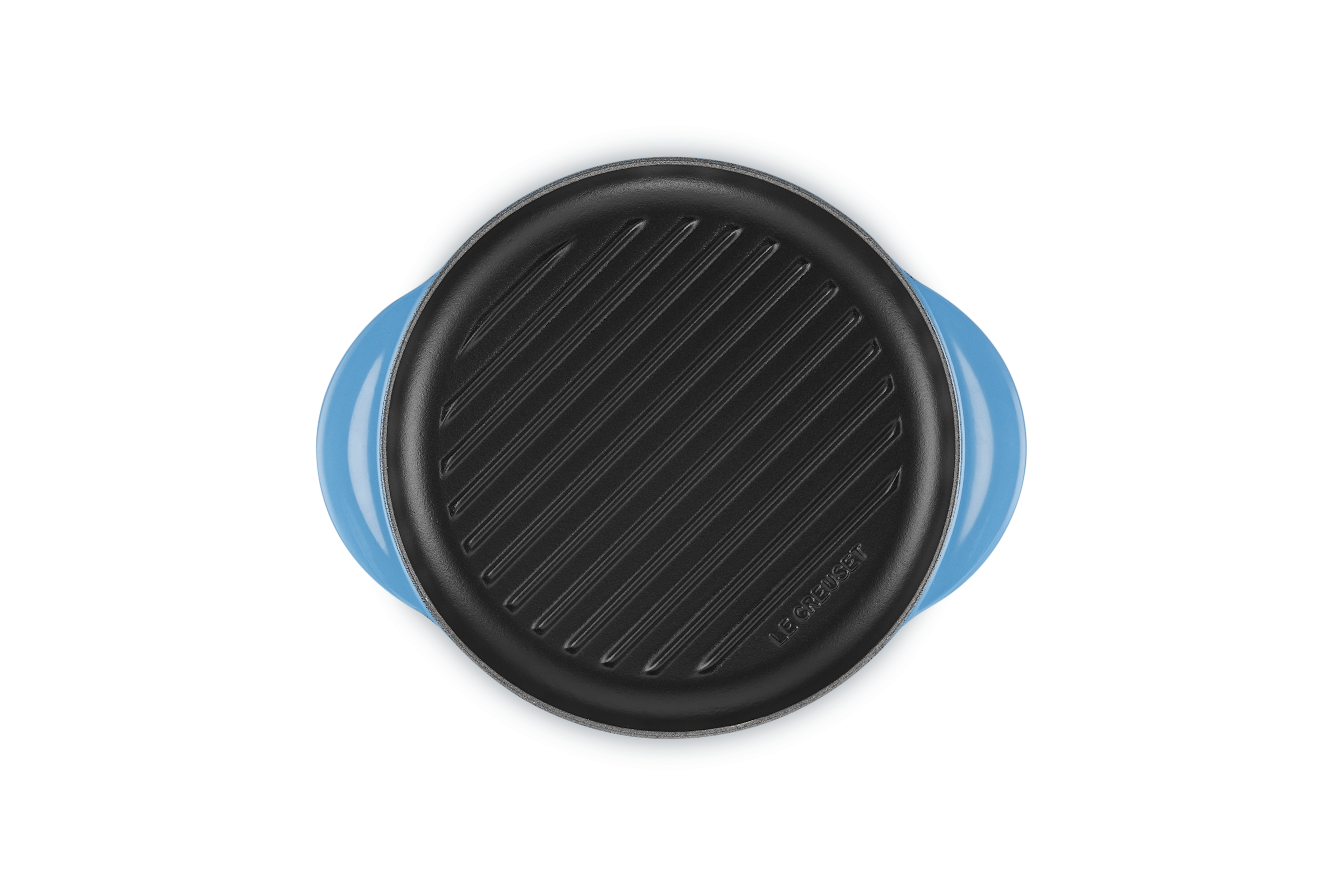 Le Creuset Grillplatte rund 25 cm Azure