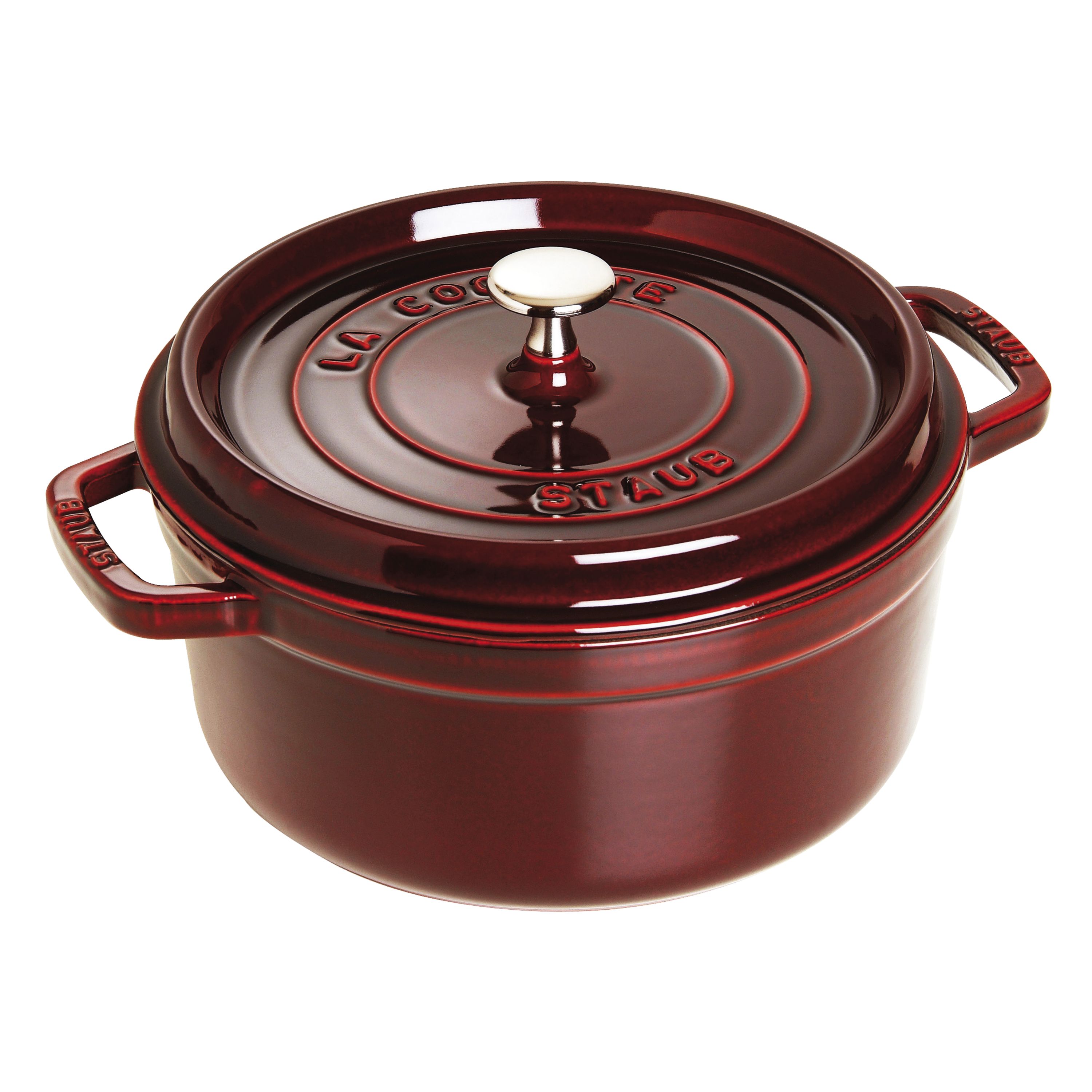 Staub La Cocotte Cocotte 26 cm, rund, Grenadine-Rot, Gusseisen