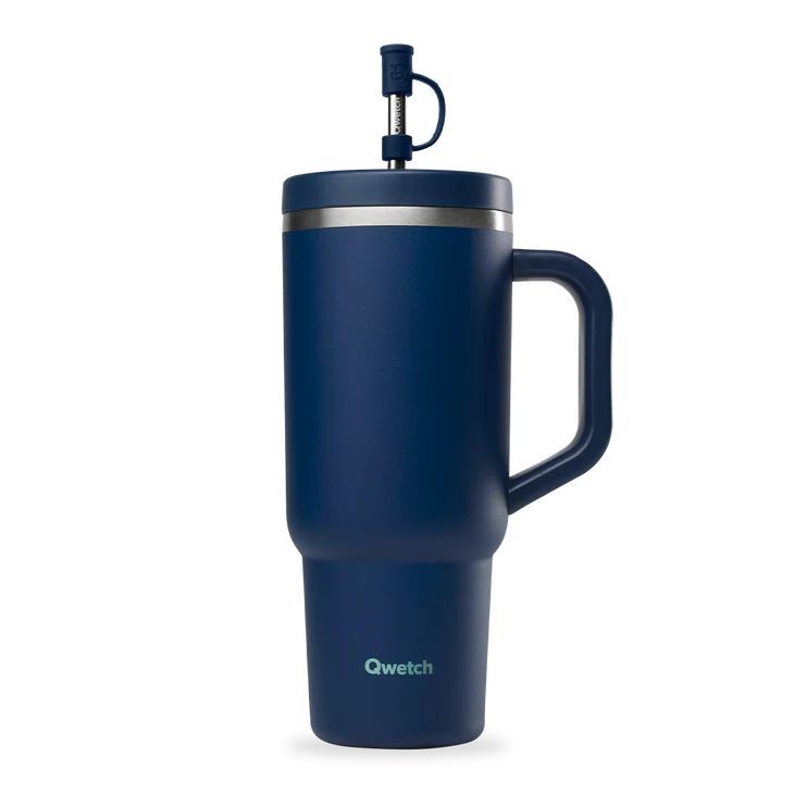 QWETCH Isolierbecher Edelstahl matt nachtblau 900ml