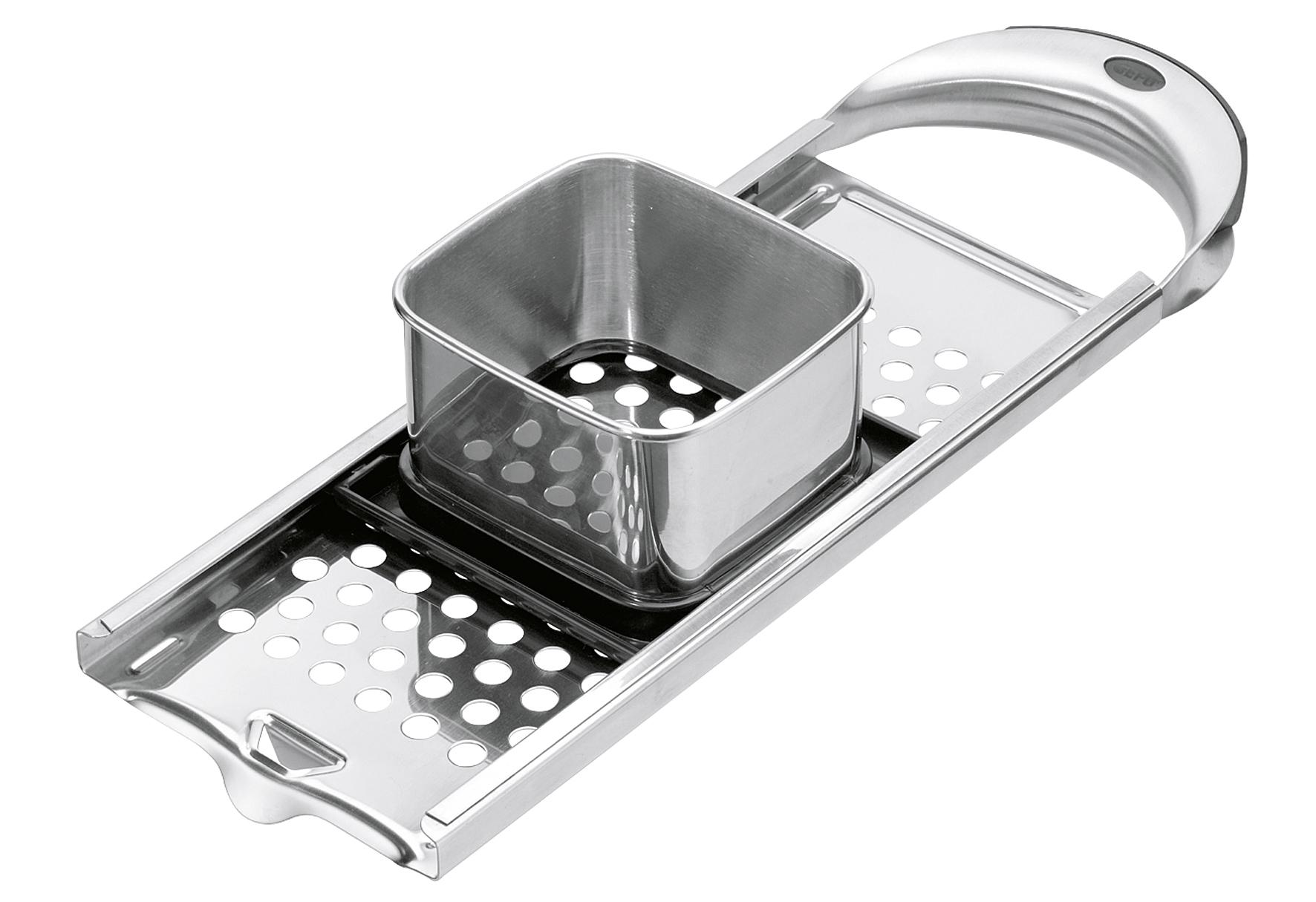 GEFU Spätzlehobel Edelstahl TRADIZIONE, kurze Spätzle schwarz/silber