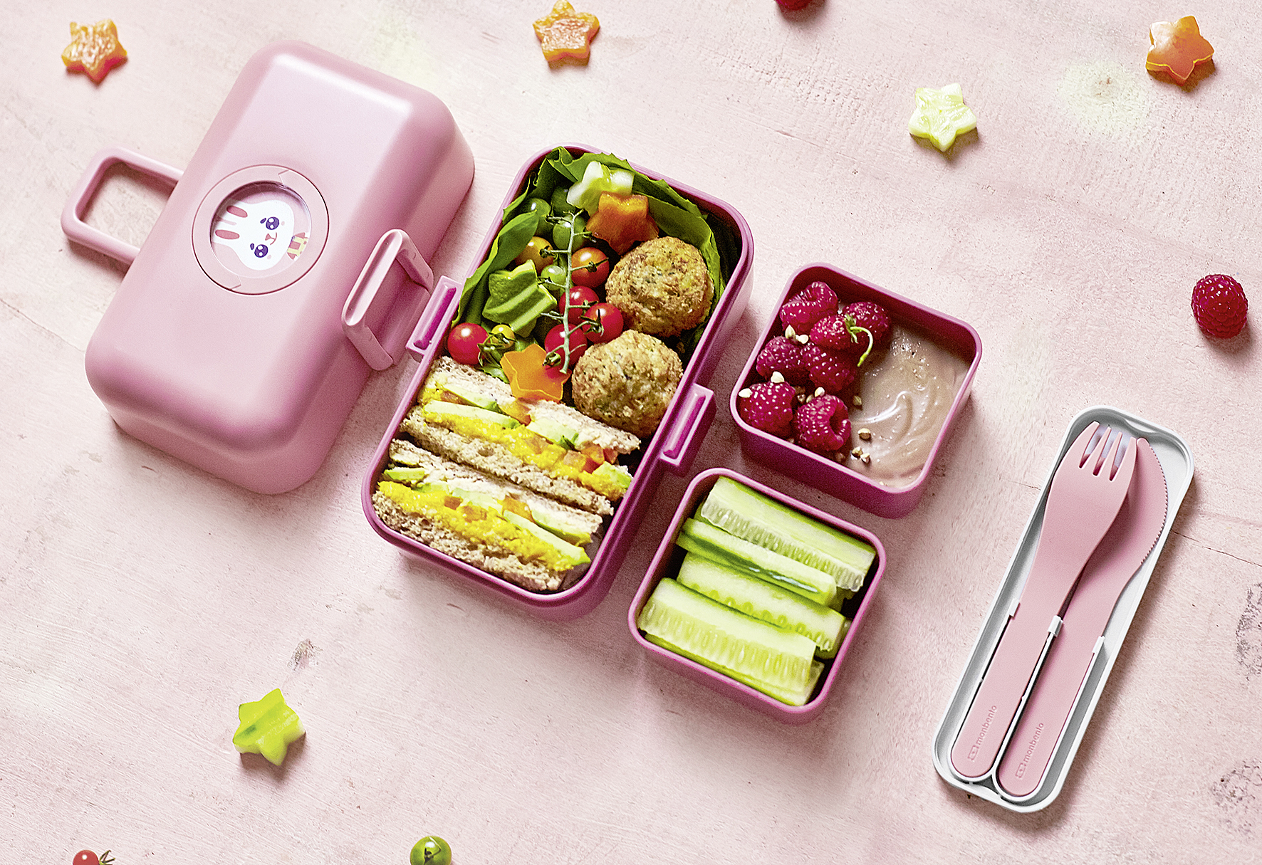 MONBENTO Tresor Lunchbox/Brotdose 16cm blush