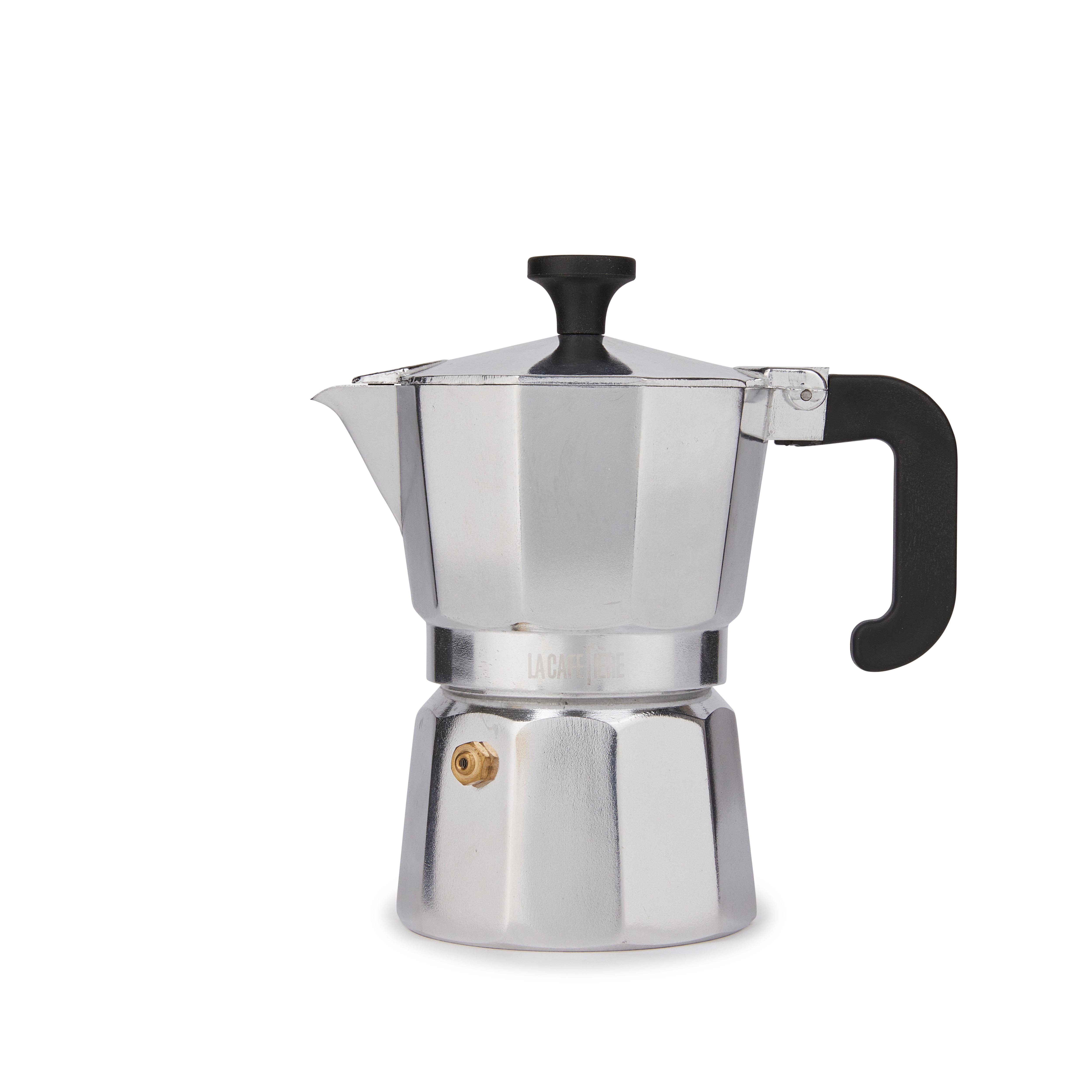 LA CAFETIÈRE Espressokocher "Venice" 3 Tassen 150 ml silber