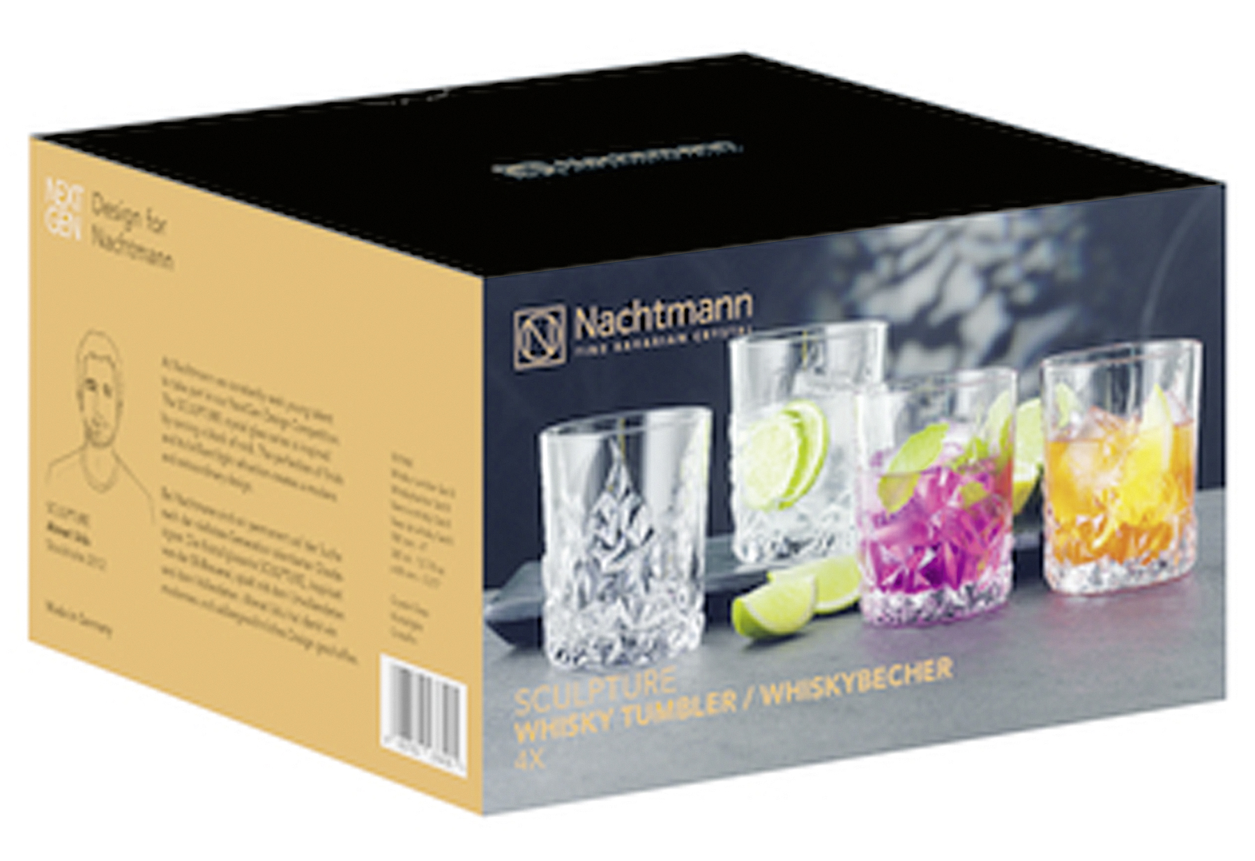 NACHTMANN Whiskybecher Sculpture 365ml 4er Set NACHTMANN Whiskybecher Sculpture 365ml 4er Set