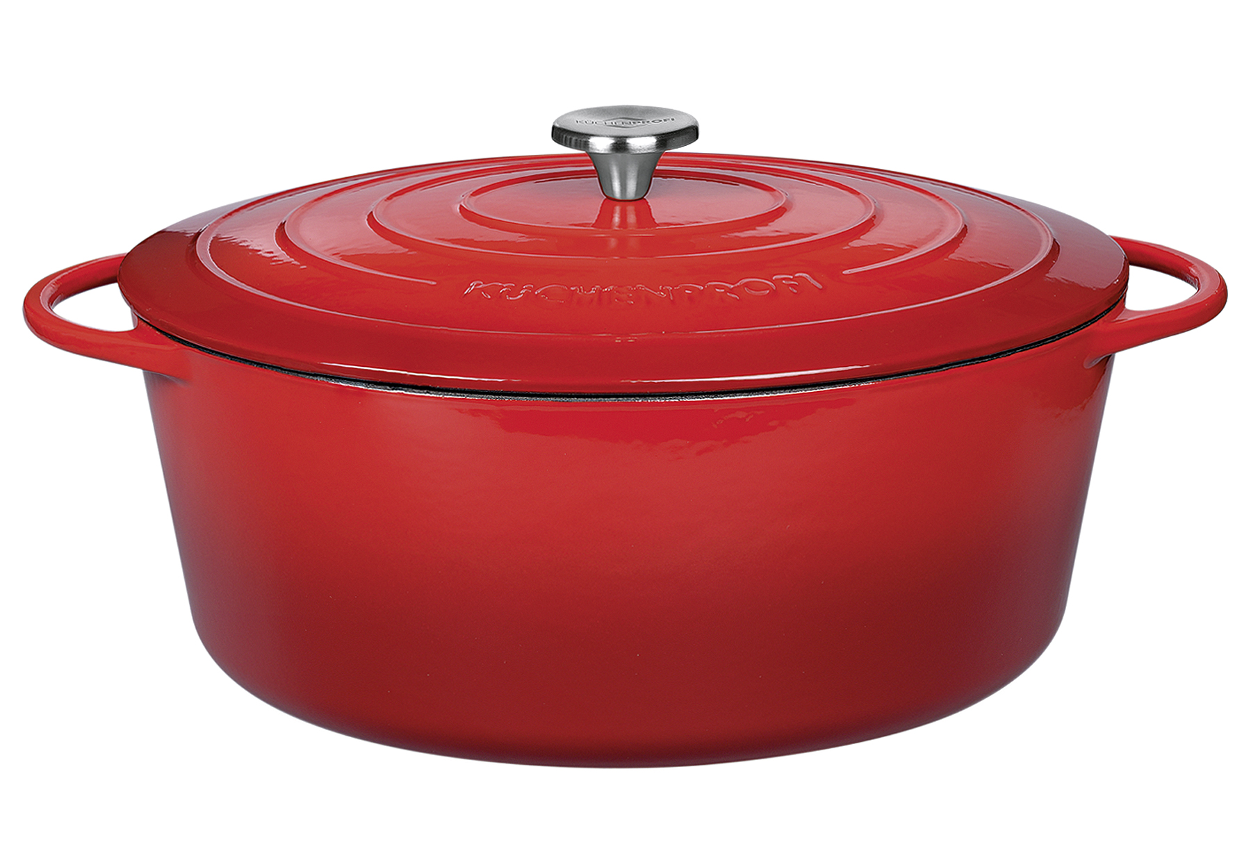 KÜCHENPROFI Bratentopf Provence oval 33cm classic red