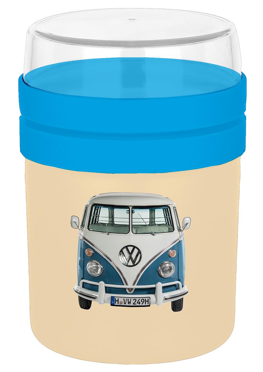 GEDA Food to go Becher VW Classic blau 500ml Ø 10.5 cm Beige