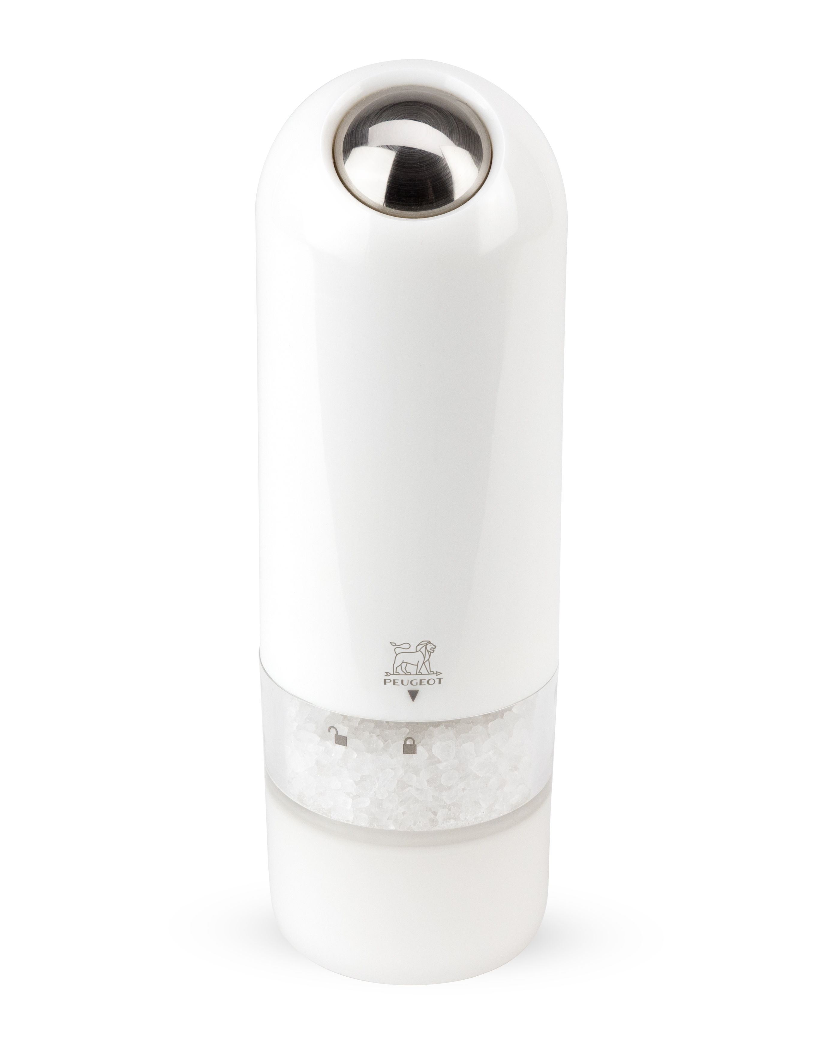 Peugeot ALASKA Salzmühle elektrisch weiß 17 cm