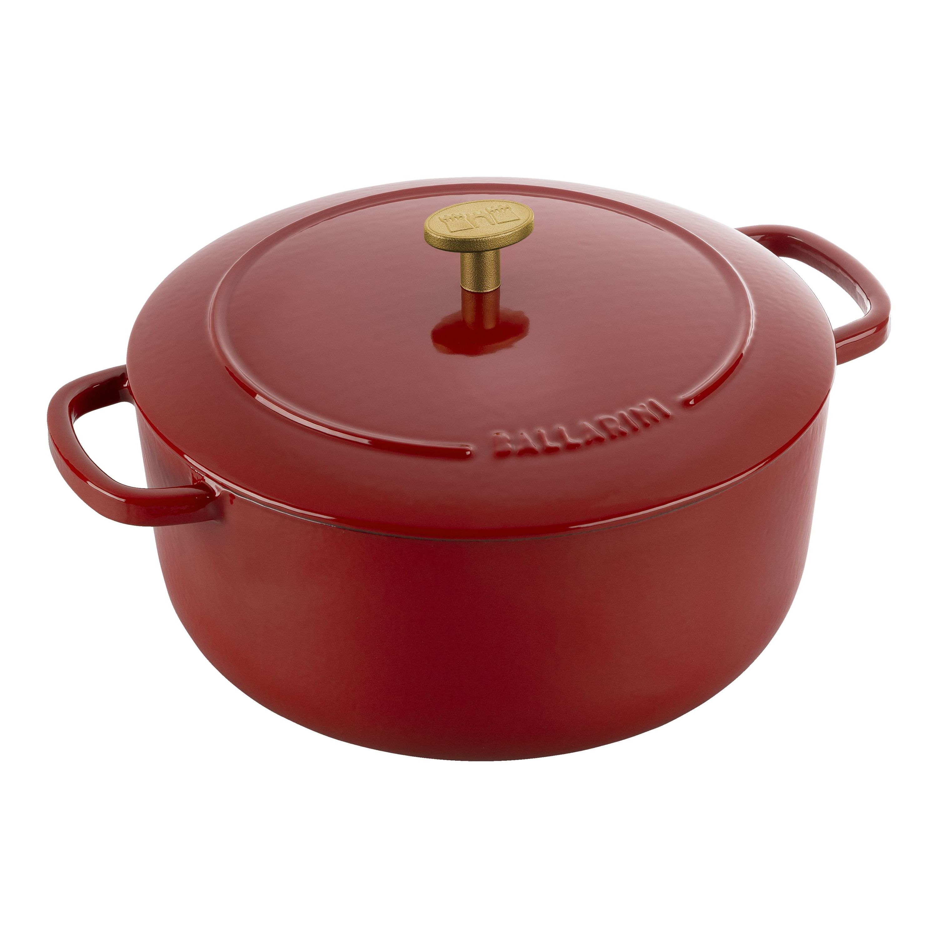 BALLARINI Bellamonte Cocotte 24 cm, rund, Rot, Gusseisen