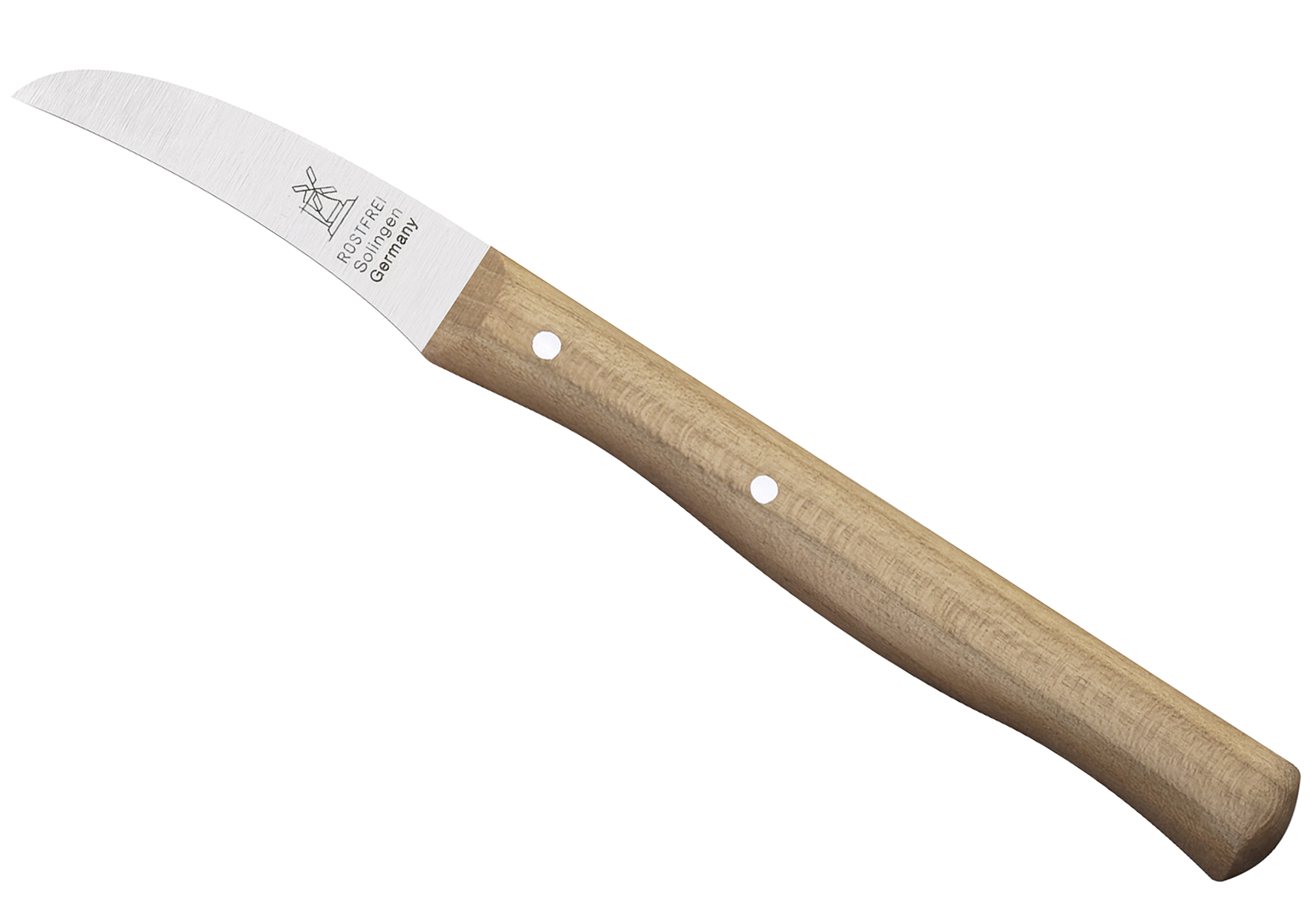 WINDMÜHLEN Schälmesser Vogelschnabel rostfrei Kirschholz 59mm WINDMÜHLEN Schälmesser Vogelschnabel rostfrei Kirschholz 59mm