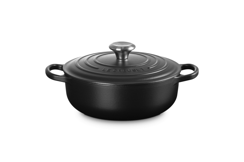Le Creuset Sauteuse Signature 24 cm Schwarz Matt