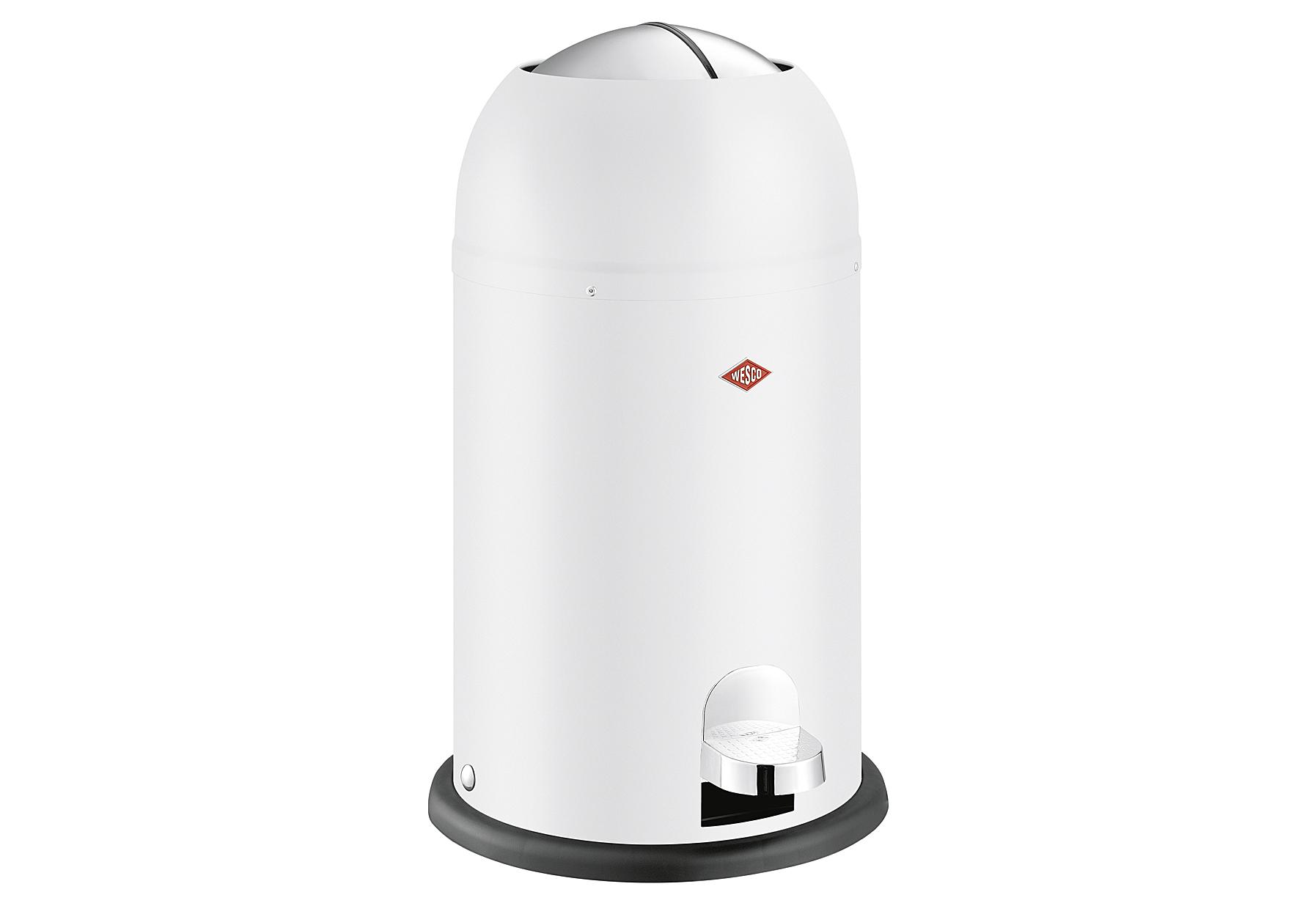 WESCO Tret-Abfallsammler "Kickmaster Junior" 12000 ml weiß matt
