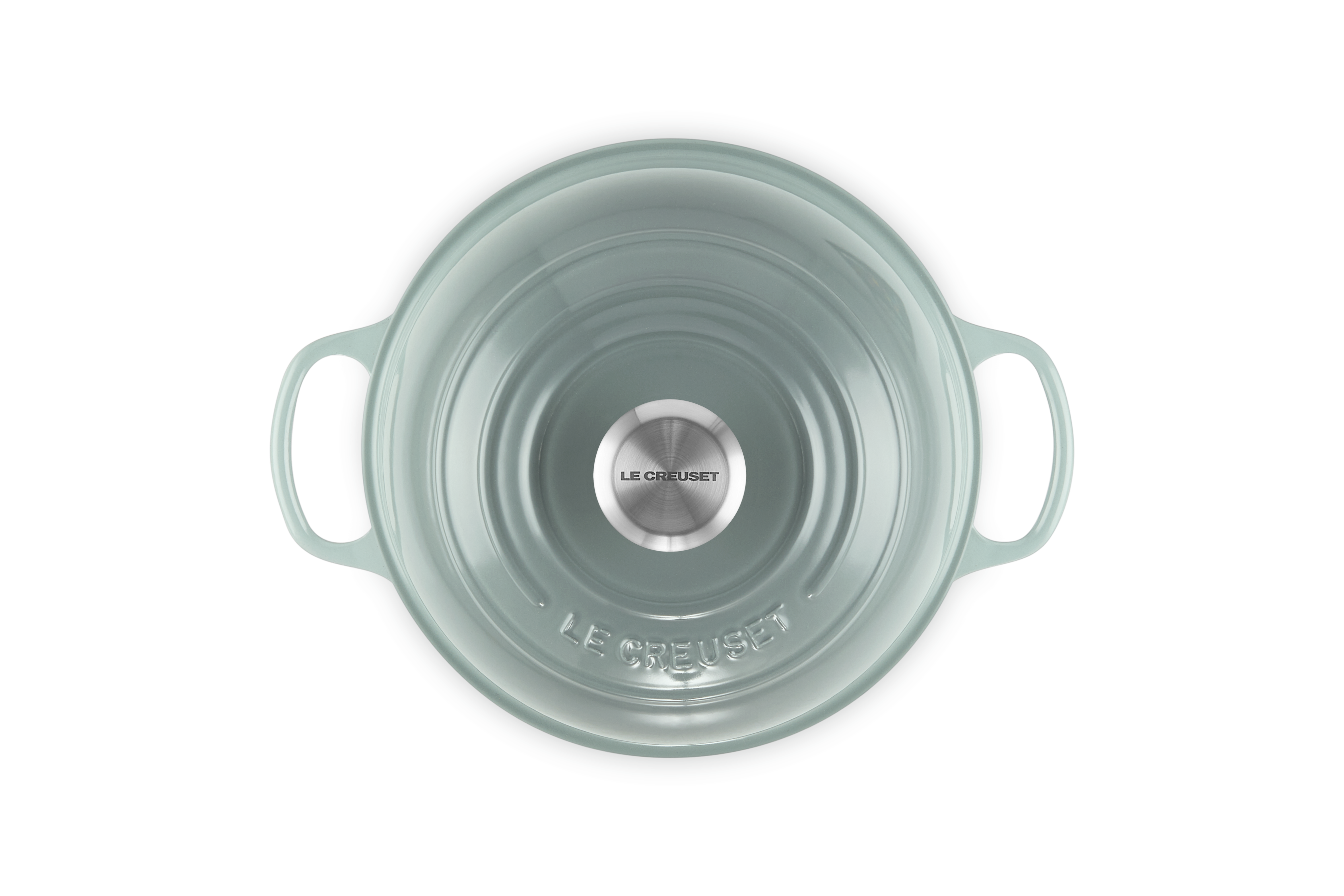 Le Creuset Brot Bräter Signature rund 24 cm Sea Salt