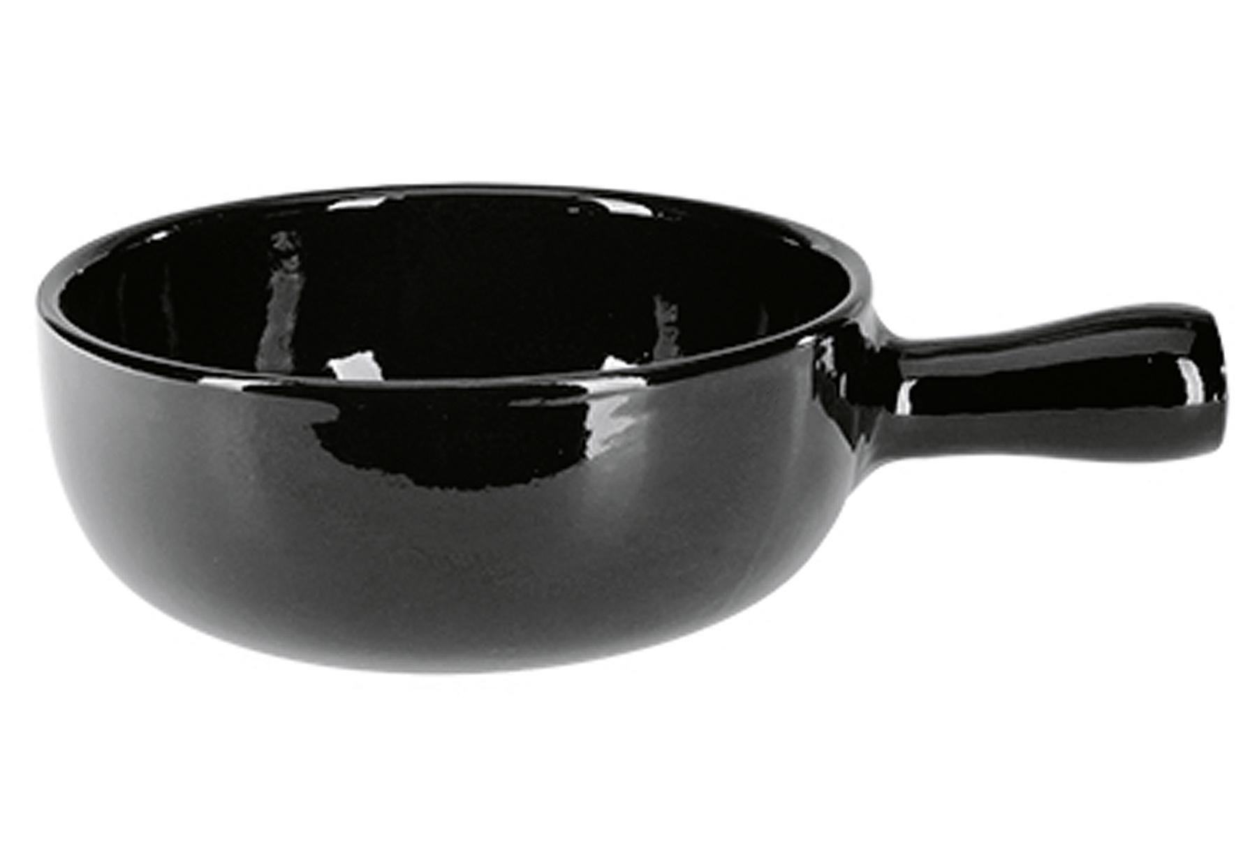 NOUVEL Käsefondue-Caquelon Ø 22 cm 1700 ml schwarz