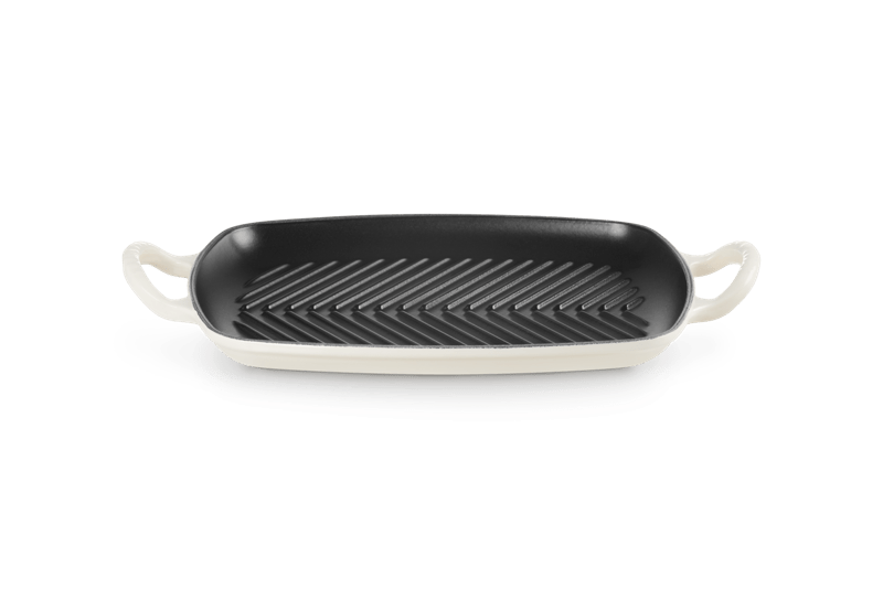 Le Creuset GRILLPLATTE RECHTECKIG SIG 30 CM Meringue