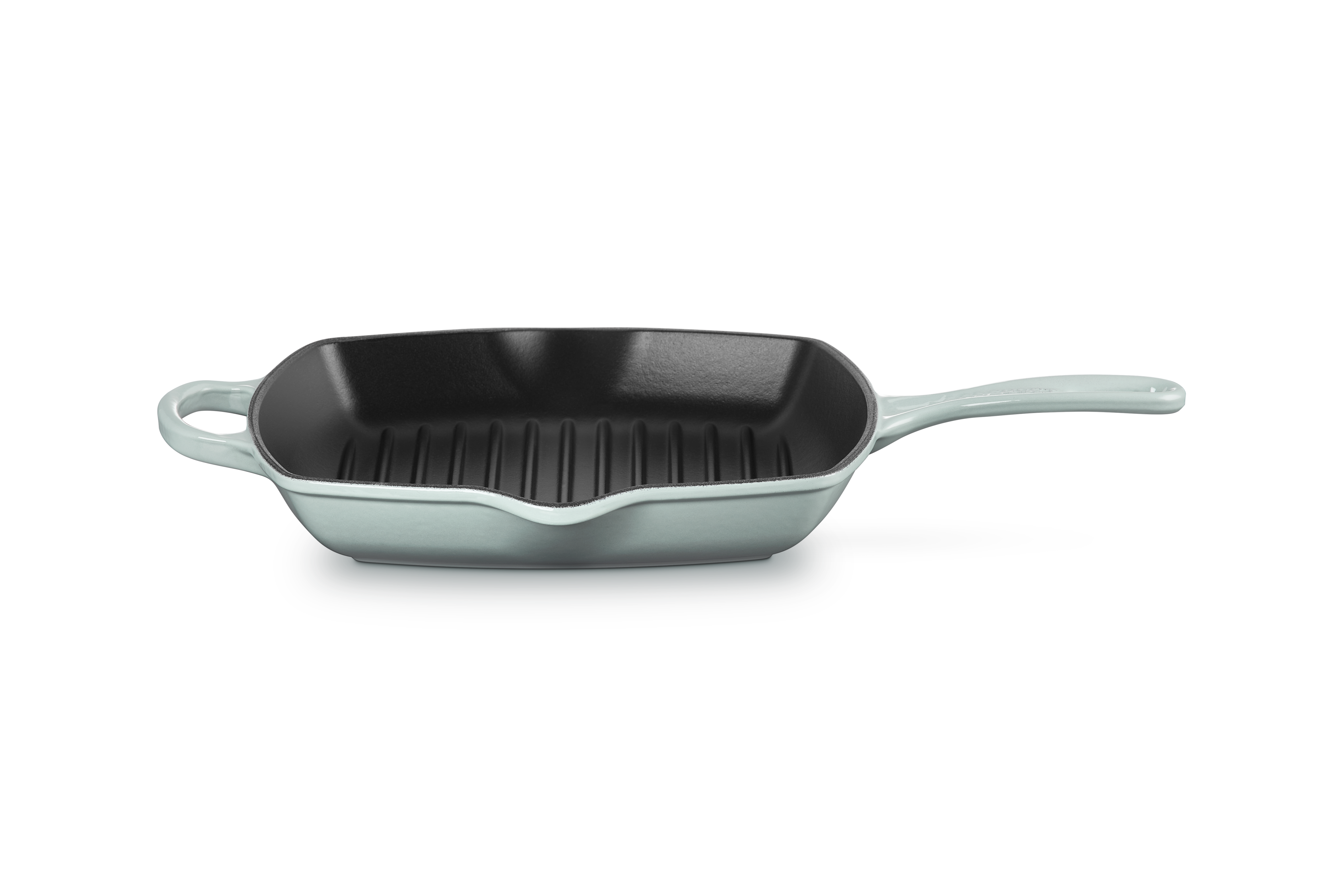 Le Creuset Grillpfanne Signature quad. 26 cm Sea Salt