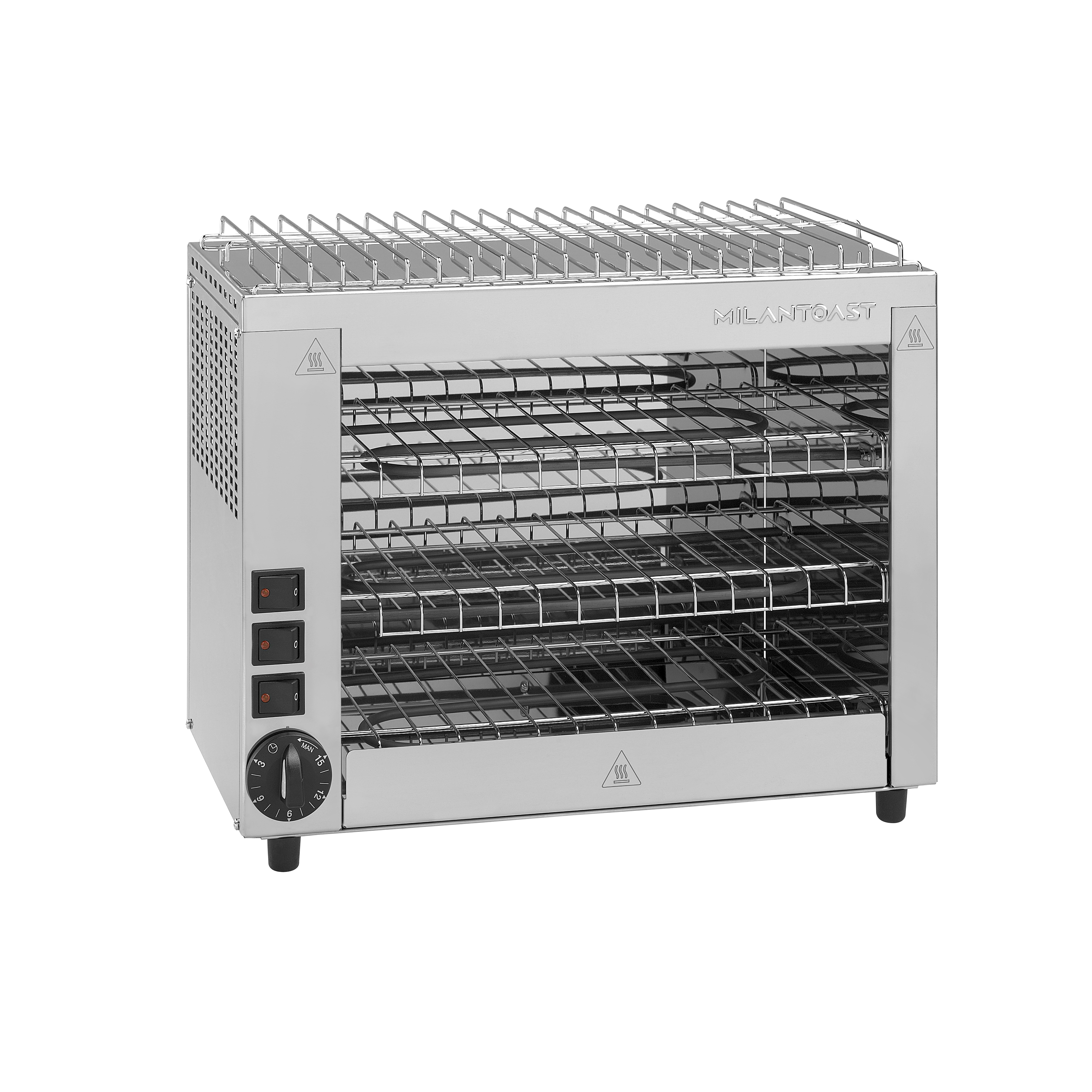 Milantoast Grill-Toaster mit Quarzstrahlern 2 Zangen