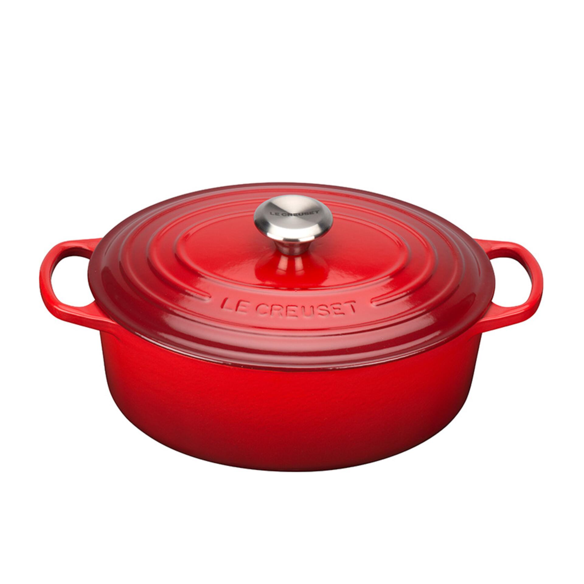 Le Creuset Bräter Signature 29 cm oval Kirschrot 4,7 L Le Creuset Bräter Signature 29 cm oval Kirschrot 4,7 L