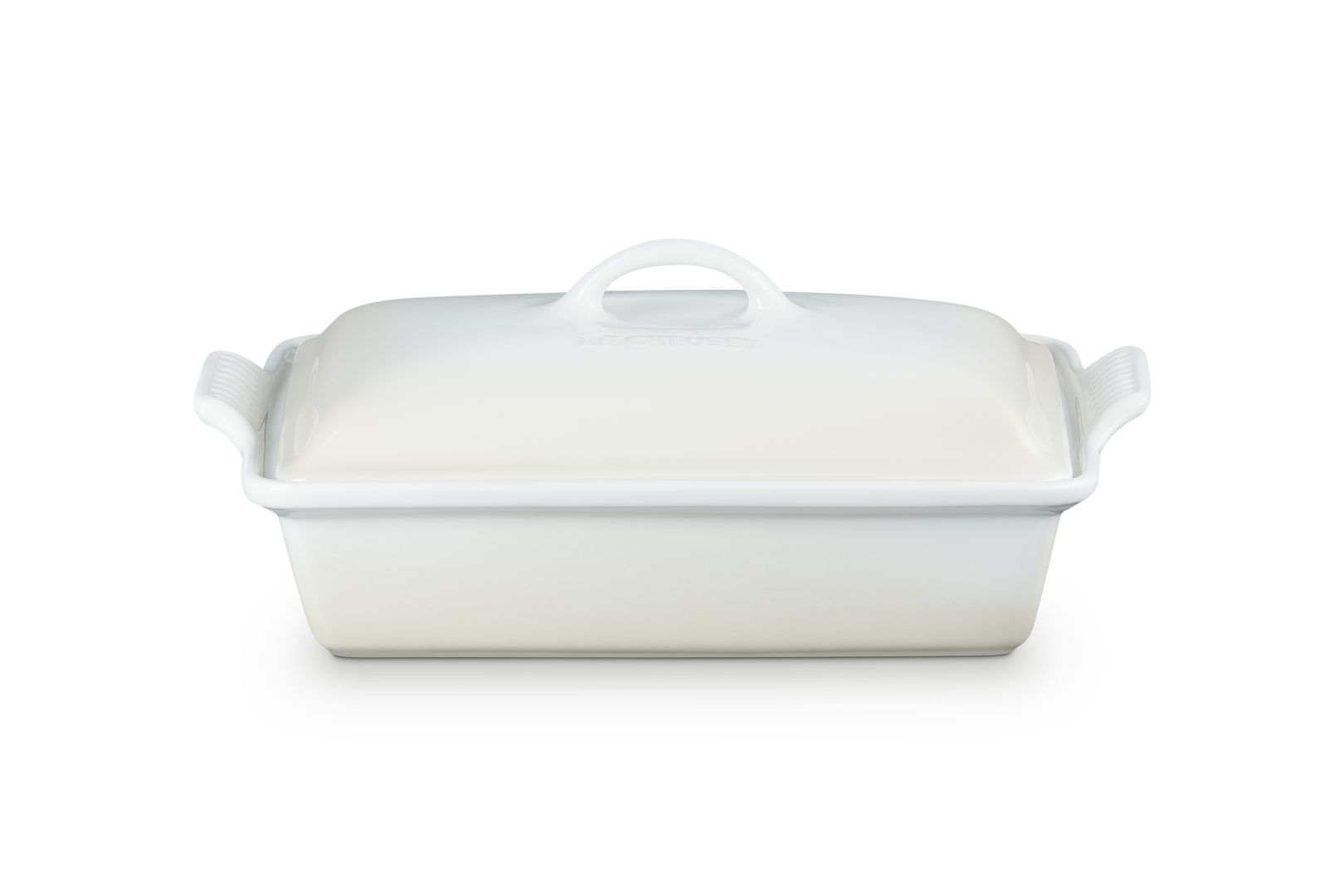 Le Creuset AUFLAUFFORM TRADITION MIT DECKEL 33CM MERINGUE