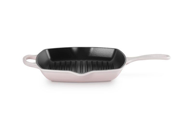 Le Creuset Grillpfanne Signature quadratisch 26 cm Shell Pink