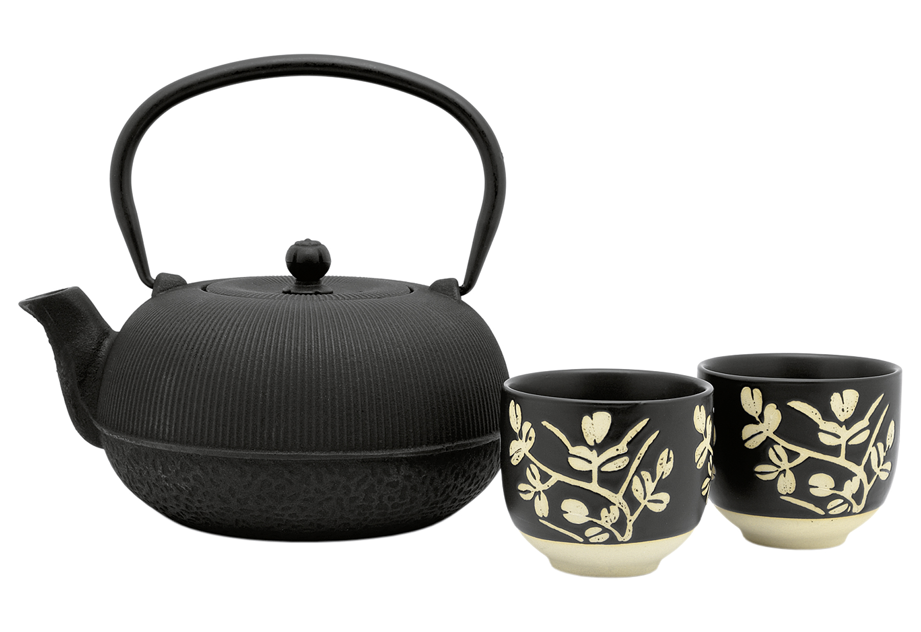 BREDEMEIJER Geschenkset Sichuan (Teekanne 1l mit 2 Teebechern 100ml) schwarz BREDEMEIJER Geschenkset Sichuan (Teekanne 1l mit 2 Teebechern 100ml) schwarz
