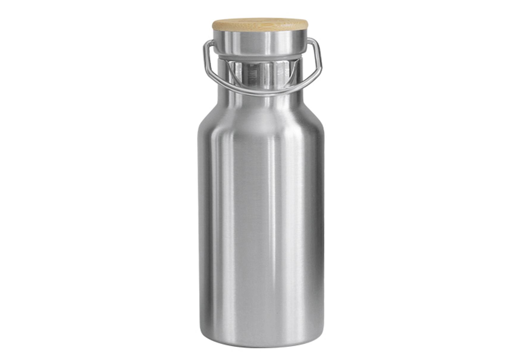 PANDOO Trinkflasche 350 ml steel