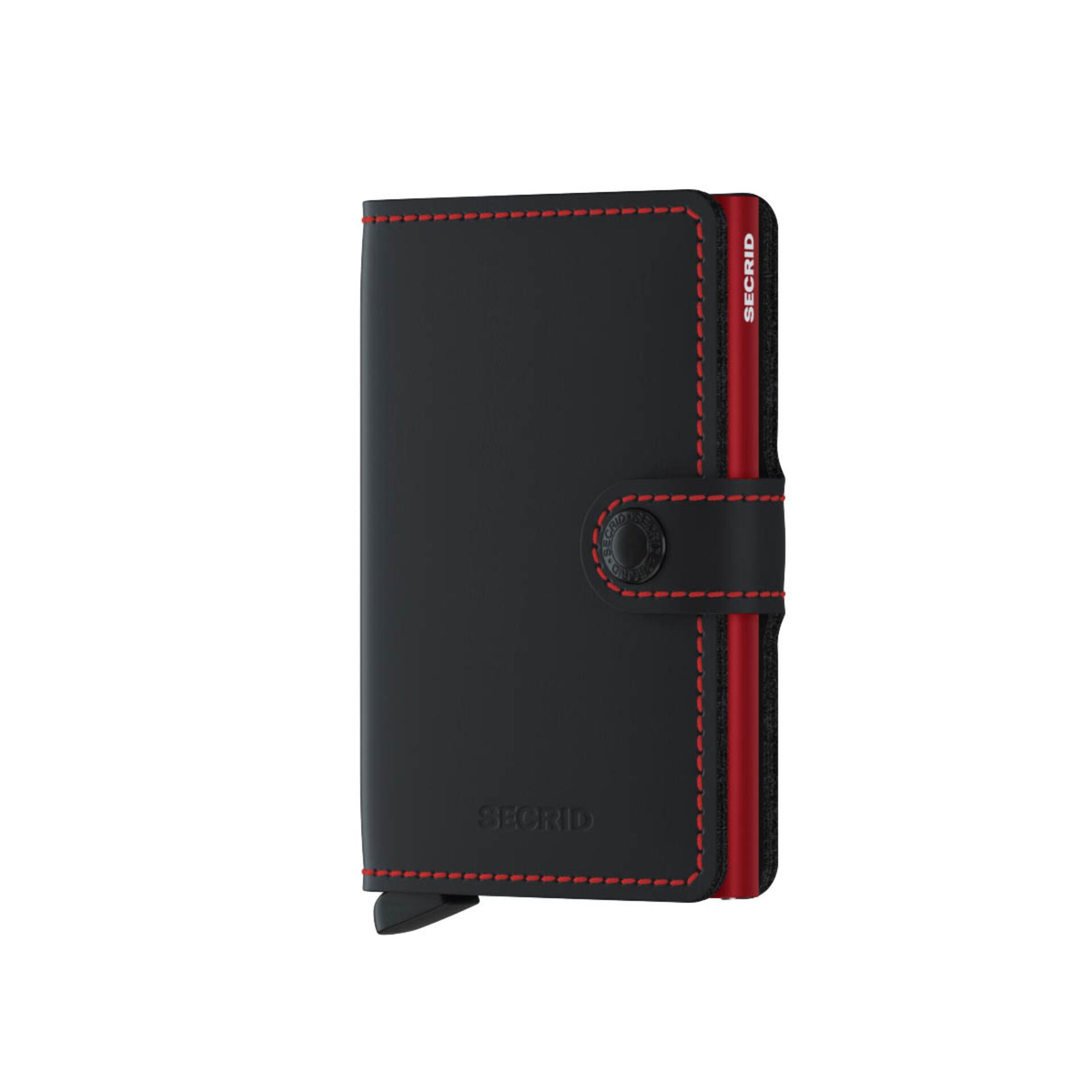 Secrid Miniwallet Matte Black & Red Secrid Miniwallet Matte Black & Red