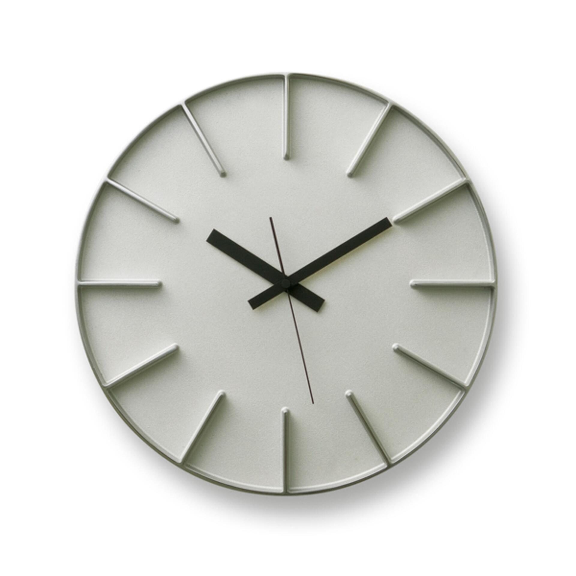 Lemnos Edge Clock Wanduhr Groß Aluminium