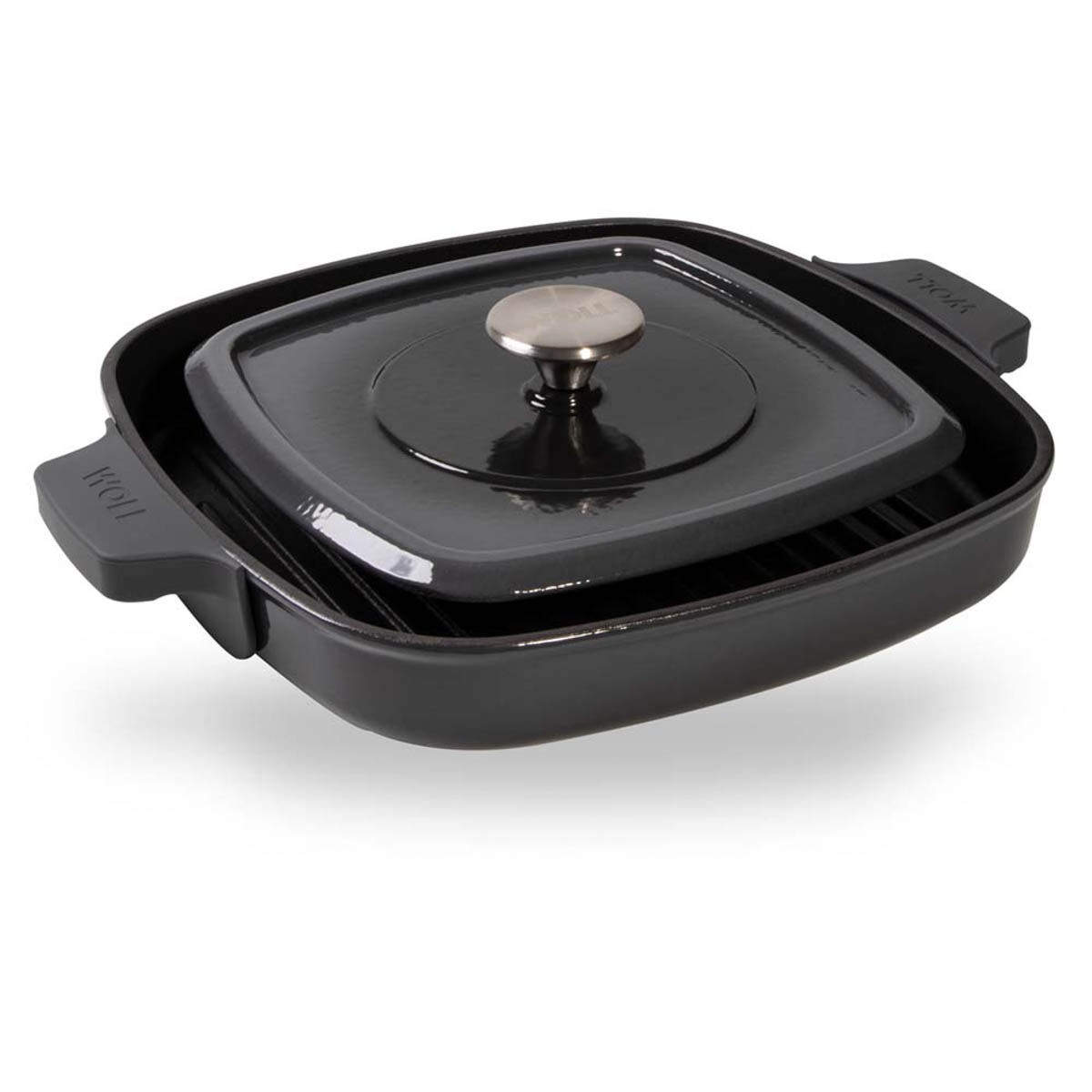 Woll Iron Grillpfanne 28 x 28 cm Grau Woll Iron Grillpfanne 28 x 28 cm Grau
