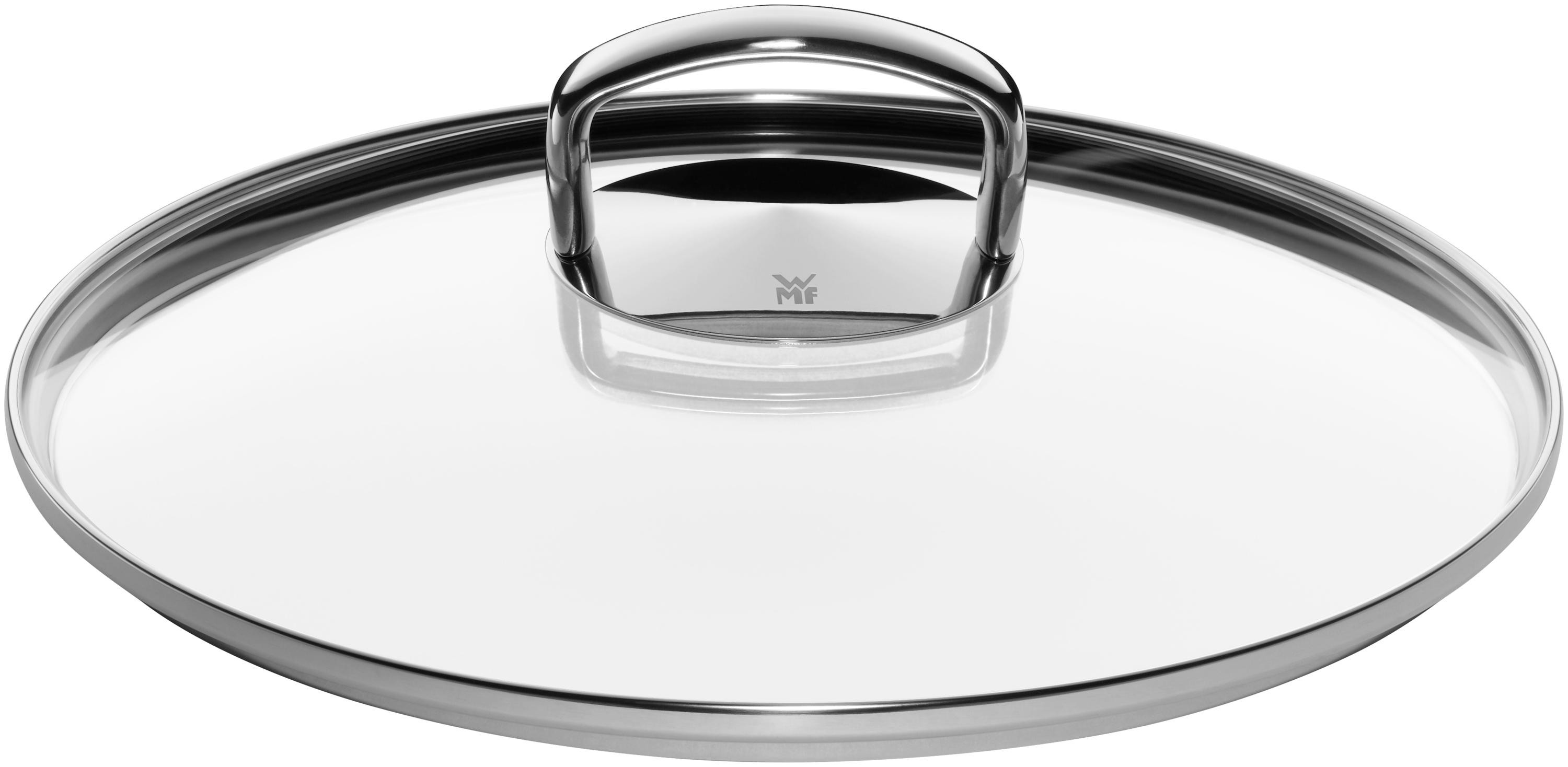 WMF Fusiontec Mineral Schmorpfanne mit Glasdeckel, 28 cm, Platinum