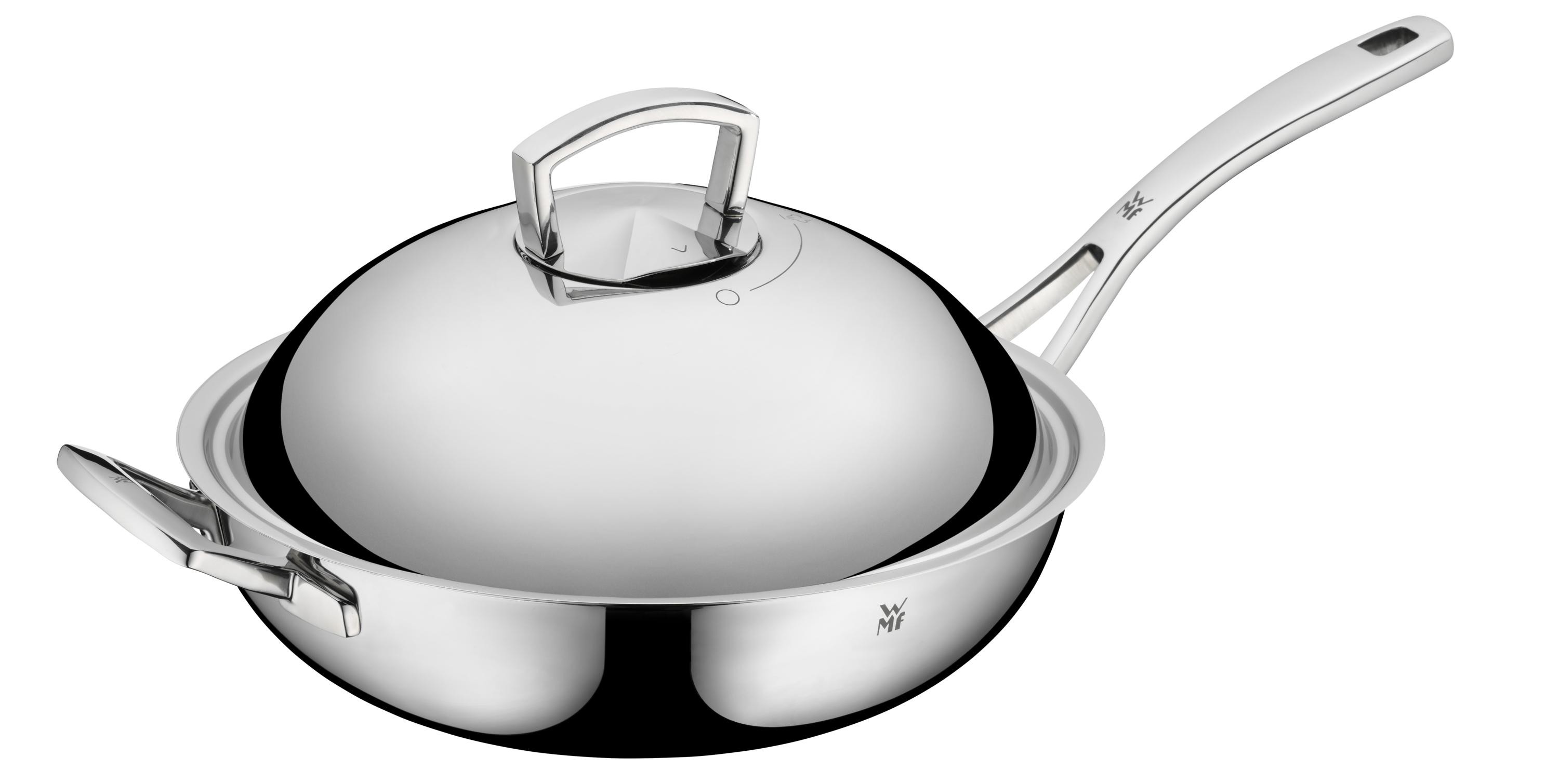 WMF Multiply Wok mit Edelstahldeckel, 32 cm