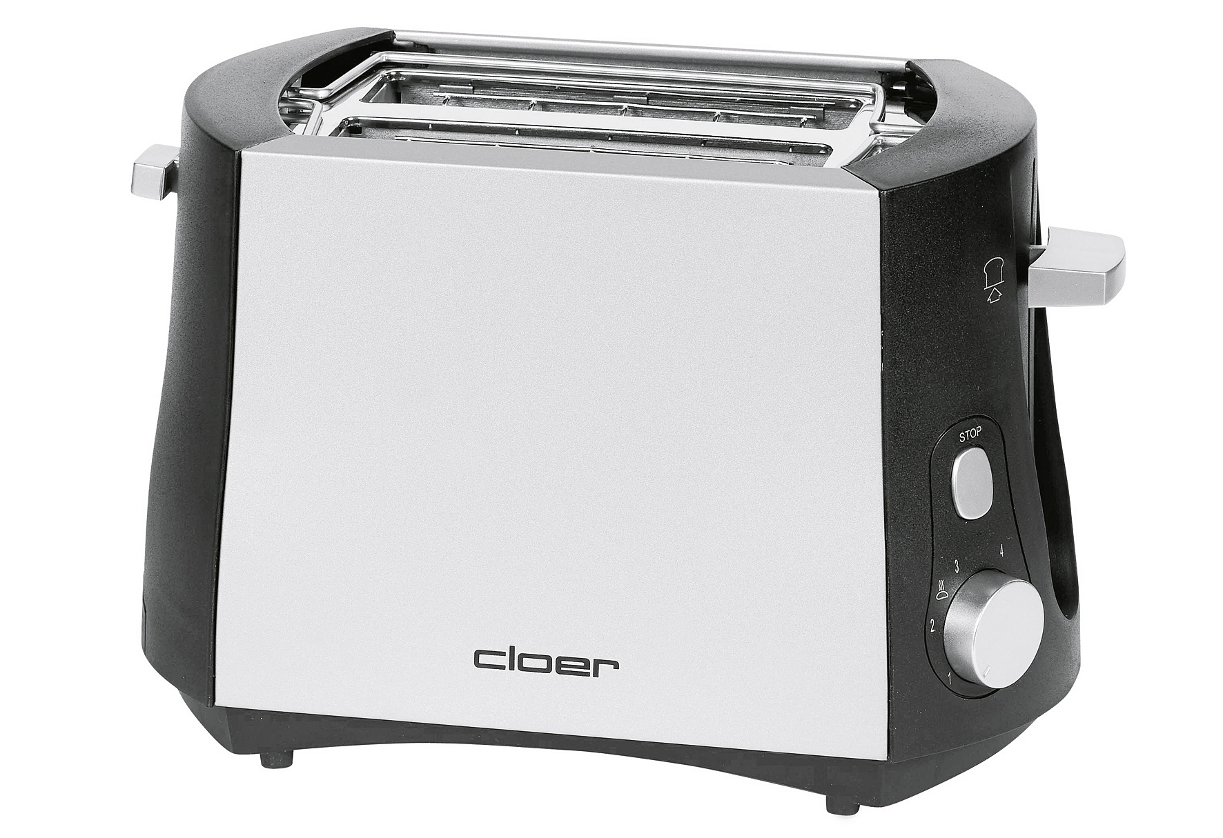 CLOER Toaster 3410 2Scheiben chrom/schwarz