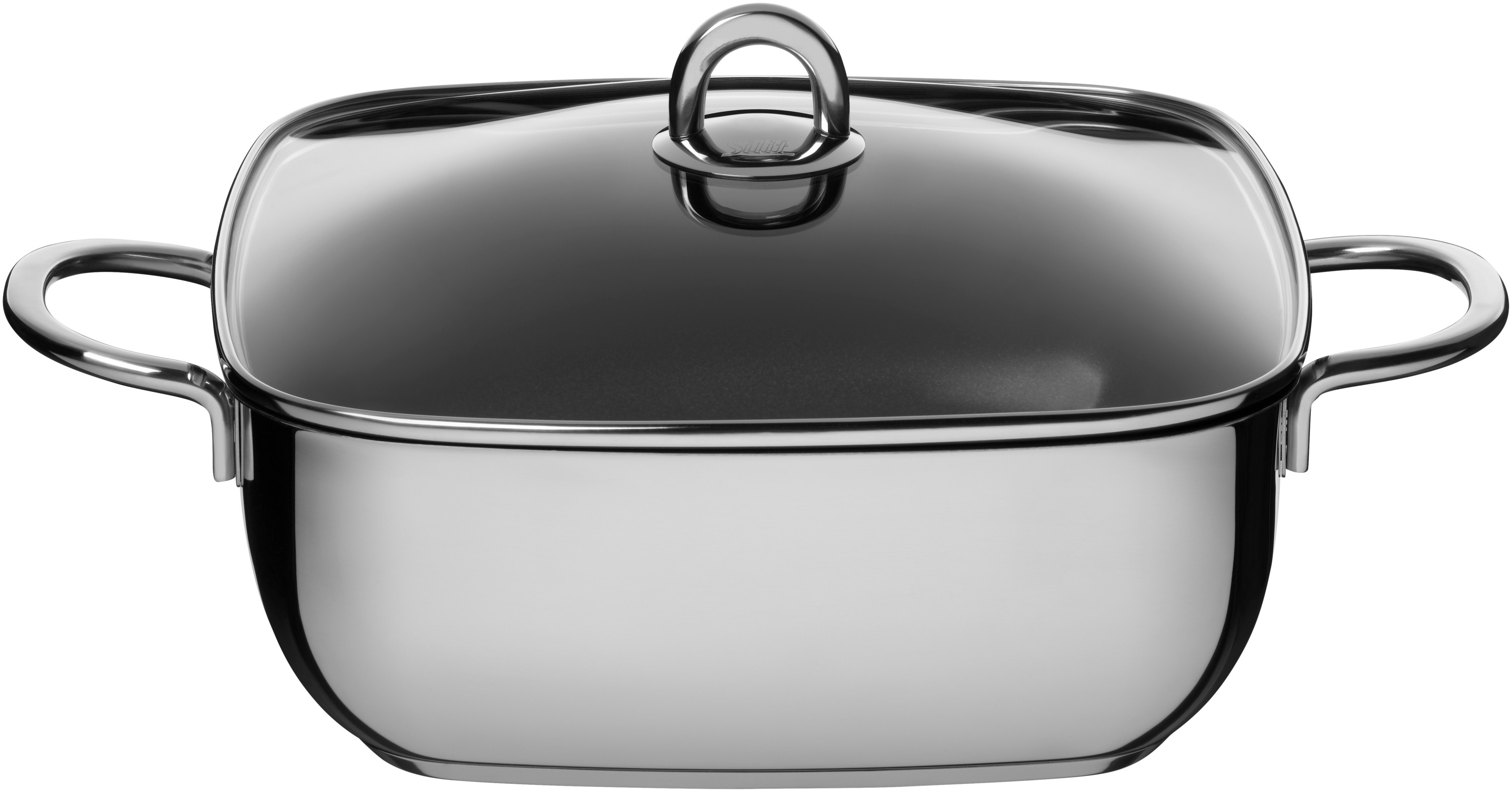 Silit Studio Schmorkasserolle mit Glasdeckel, 29 x 29 cm edelstahl