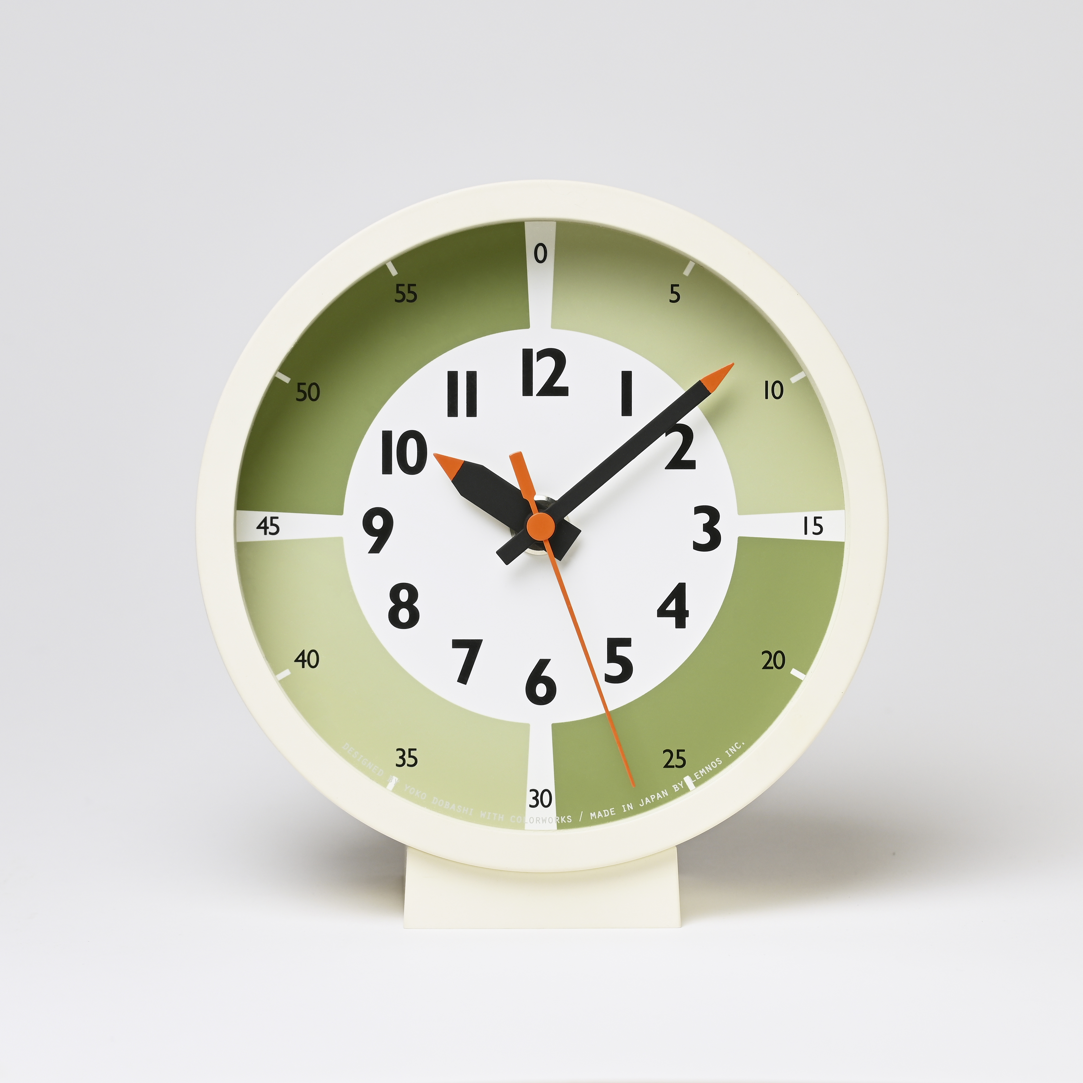 Lemnos Tischuhr funpun clock with color! for table! Green