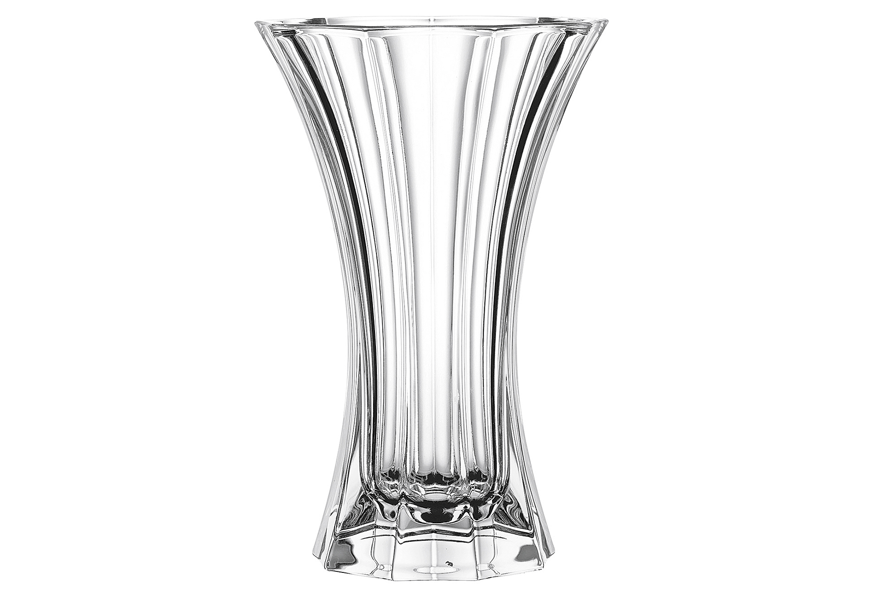 NACHTMANN Vase Kristall Saphir Höhe 24cm