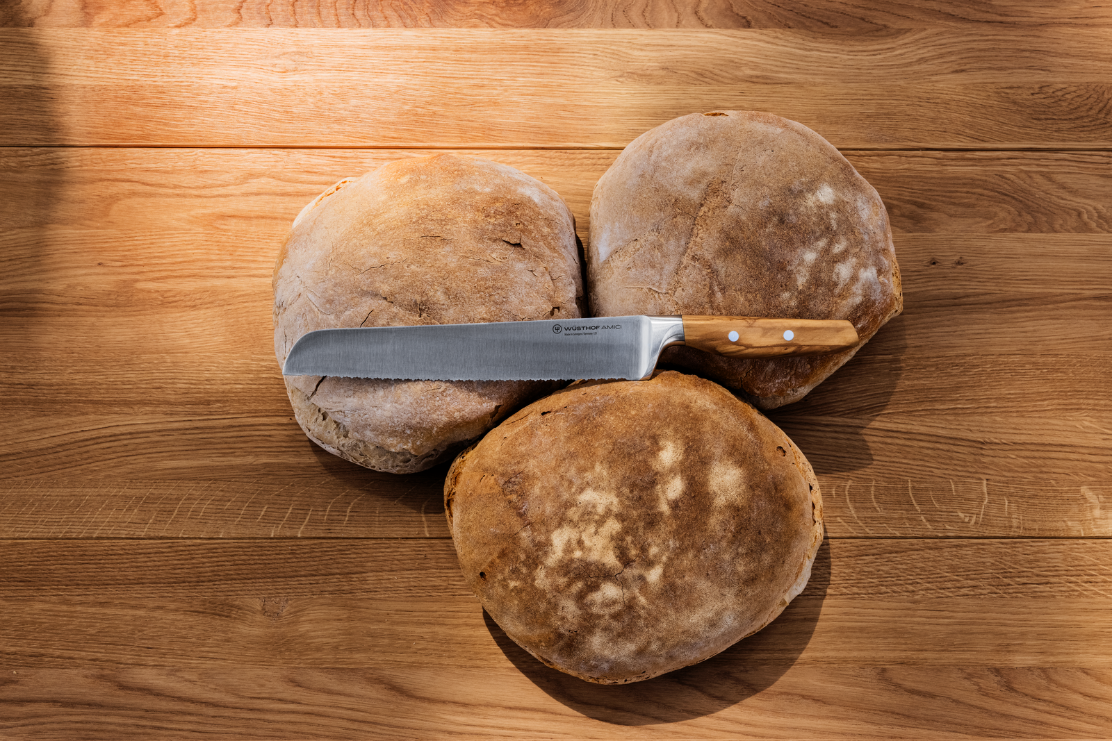 Wüsthof Amici Brotmesser mit Präzisions-Doppelwelle 23 cm