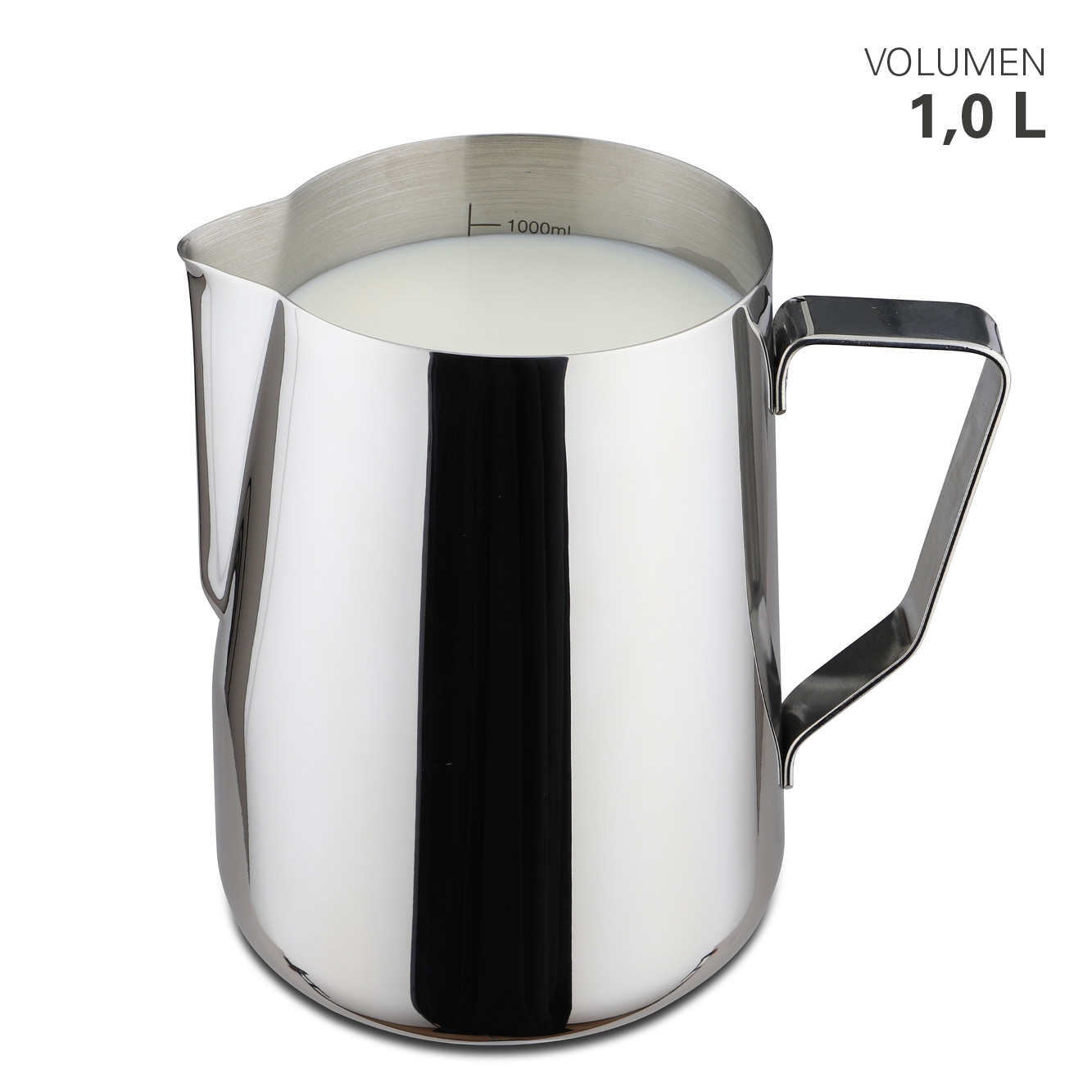 Weis Milchgießer aus Edelstahl 1000 ml Weis Milchgießer aus Edelstahl 1000 ml