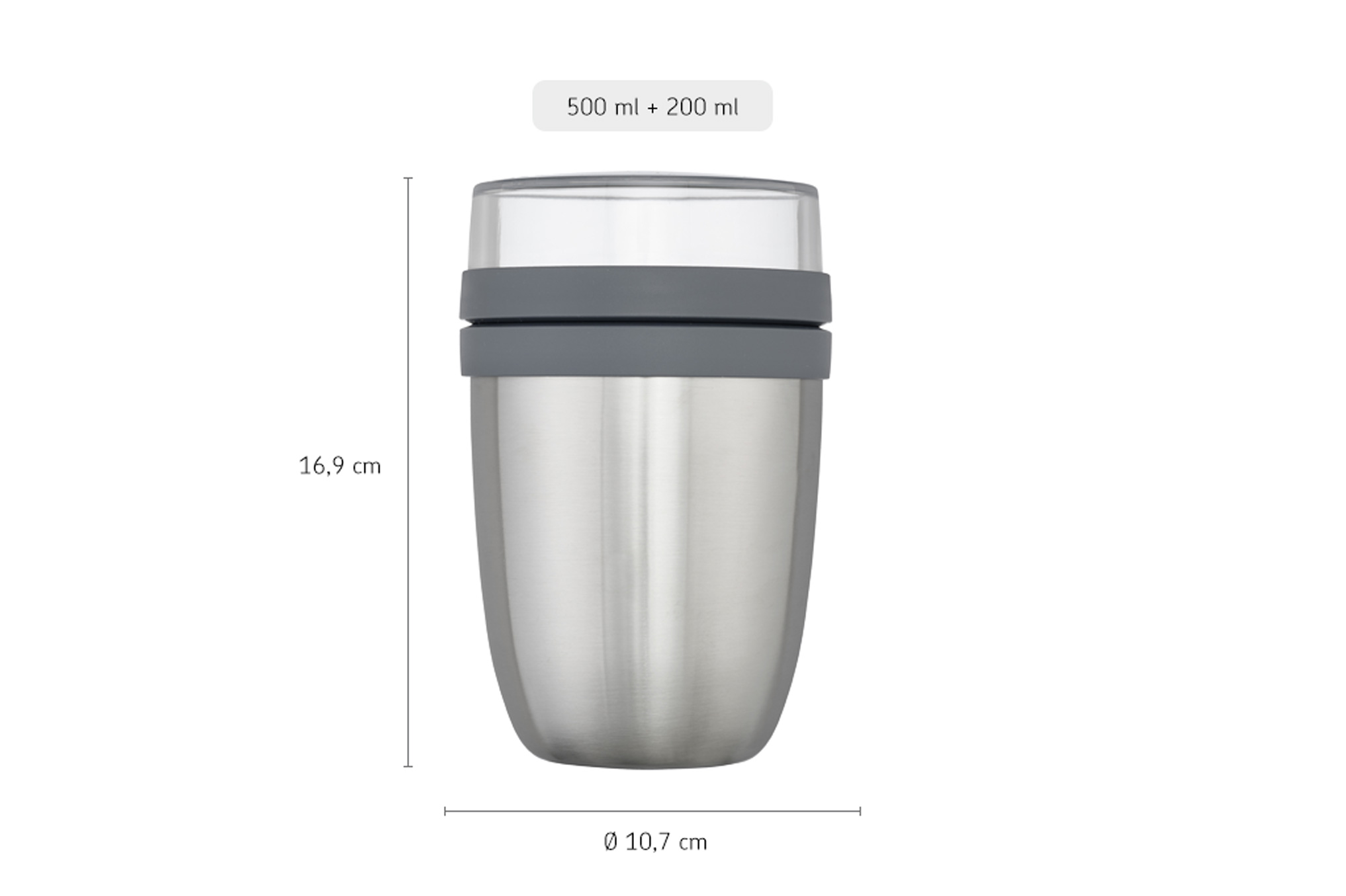 Mepal thermo lunchpot ellipse - gebürstet Mepal thermo lunchpot ellipse - gebürstet