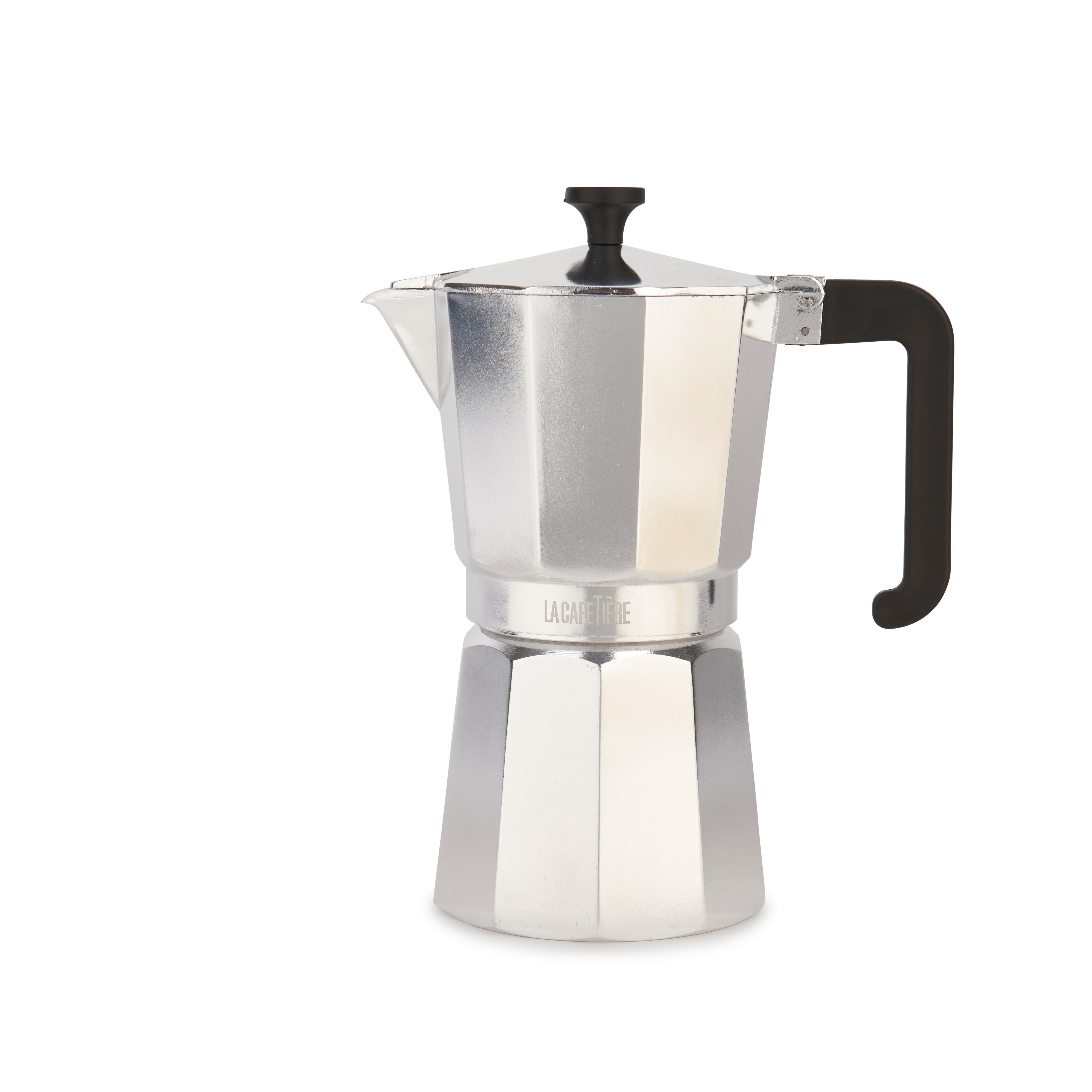 LA CAFETIÈRE Espressokocher "Venice" 9 Tassen 470 ml silber