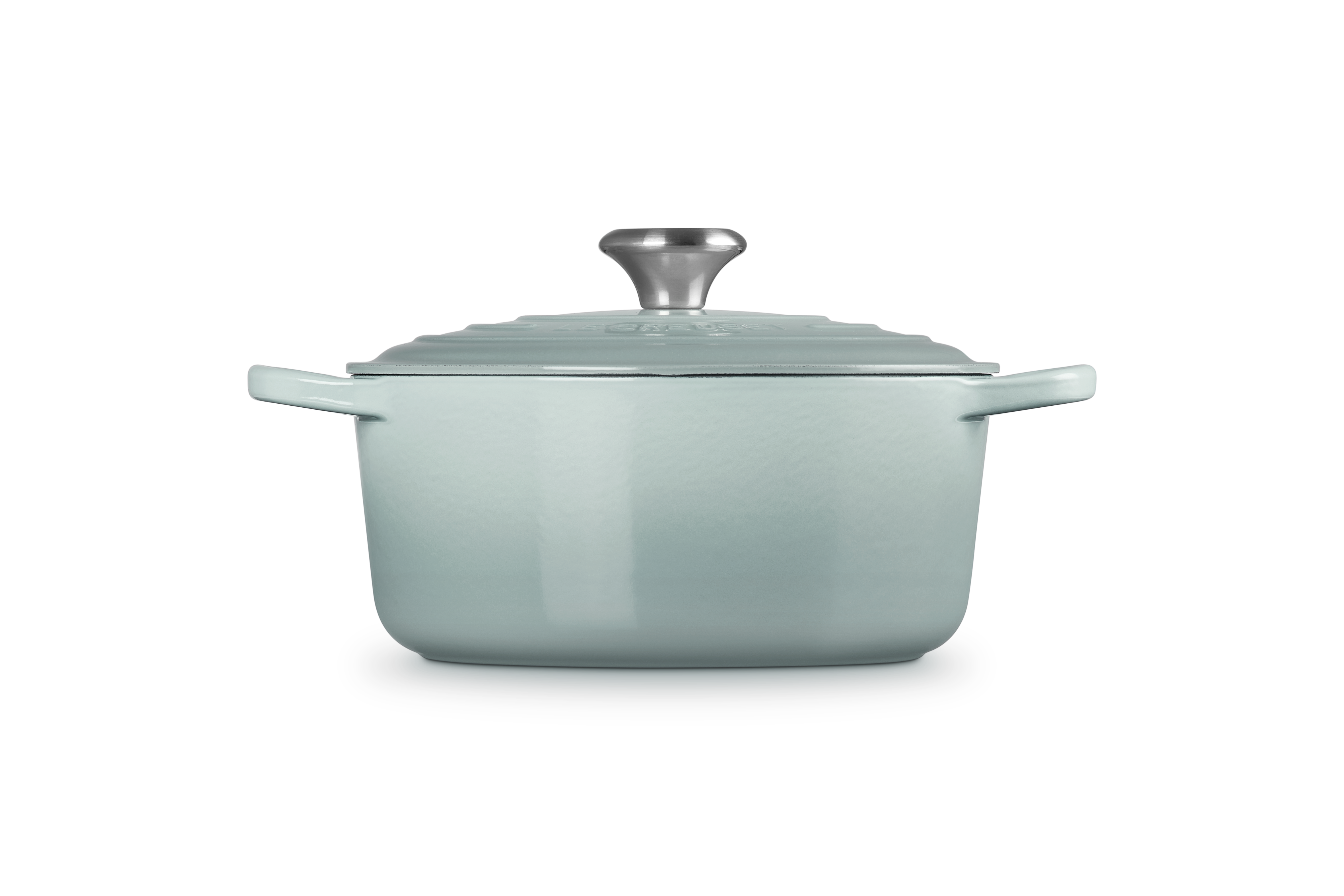 Le Creuset Bräter Signature rund 24 cm Sea Salt