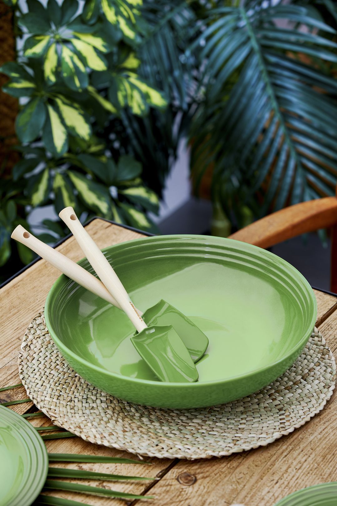 Le Creuset Grosser Kochlöffel Craft Bamboo Green