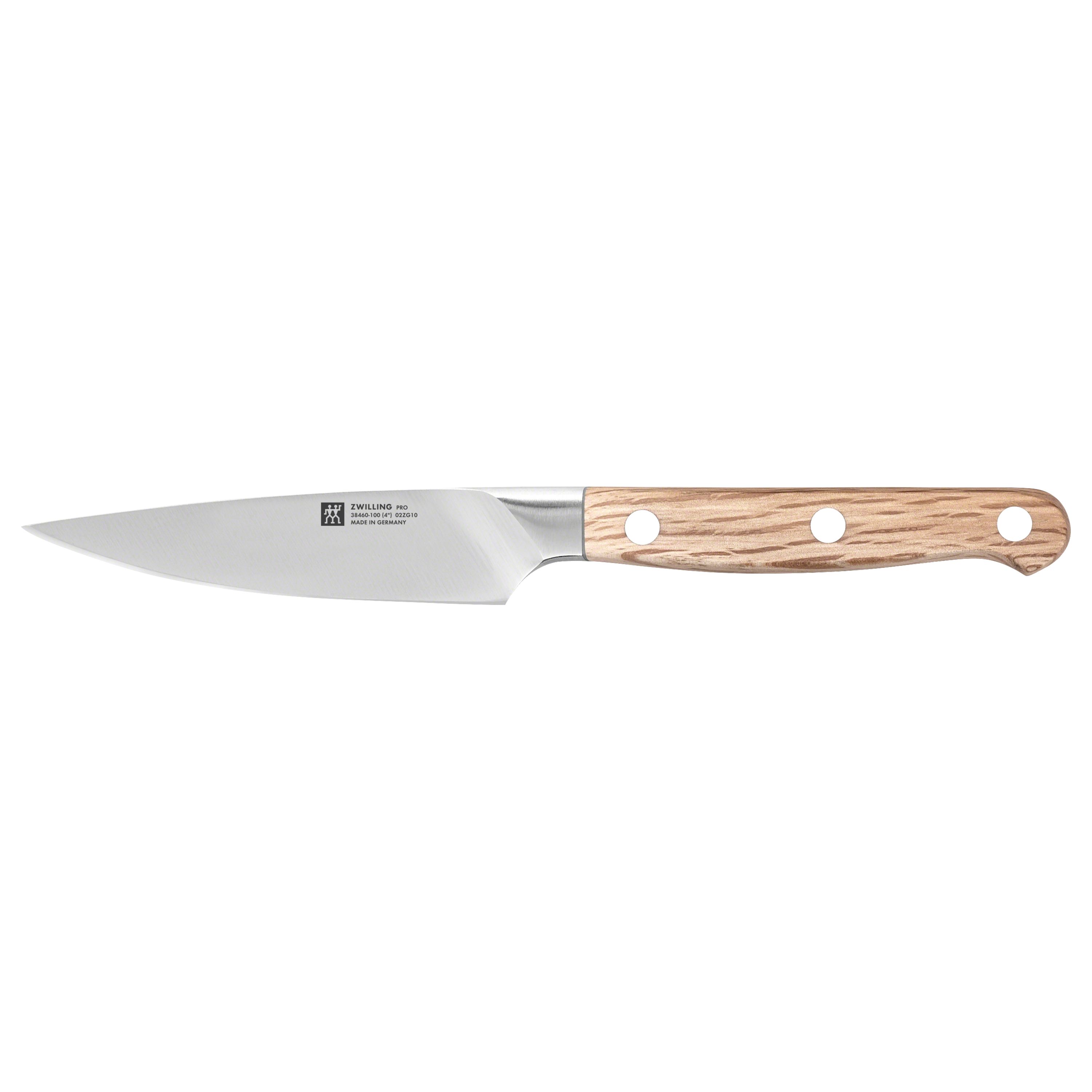 ZWILLING Pro Wood Spick- und Garniermesser 10 cm, Steineiche