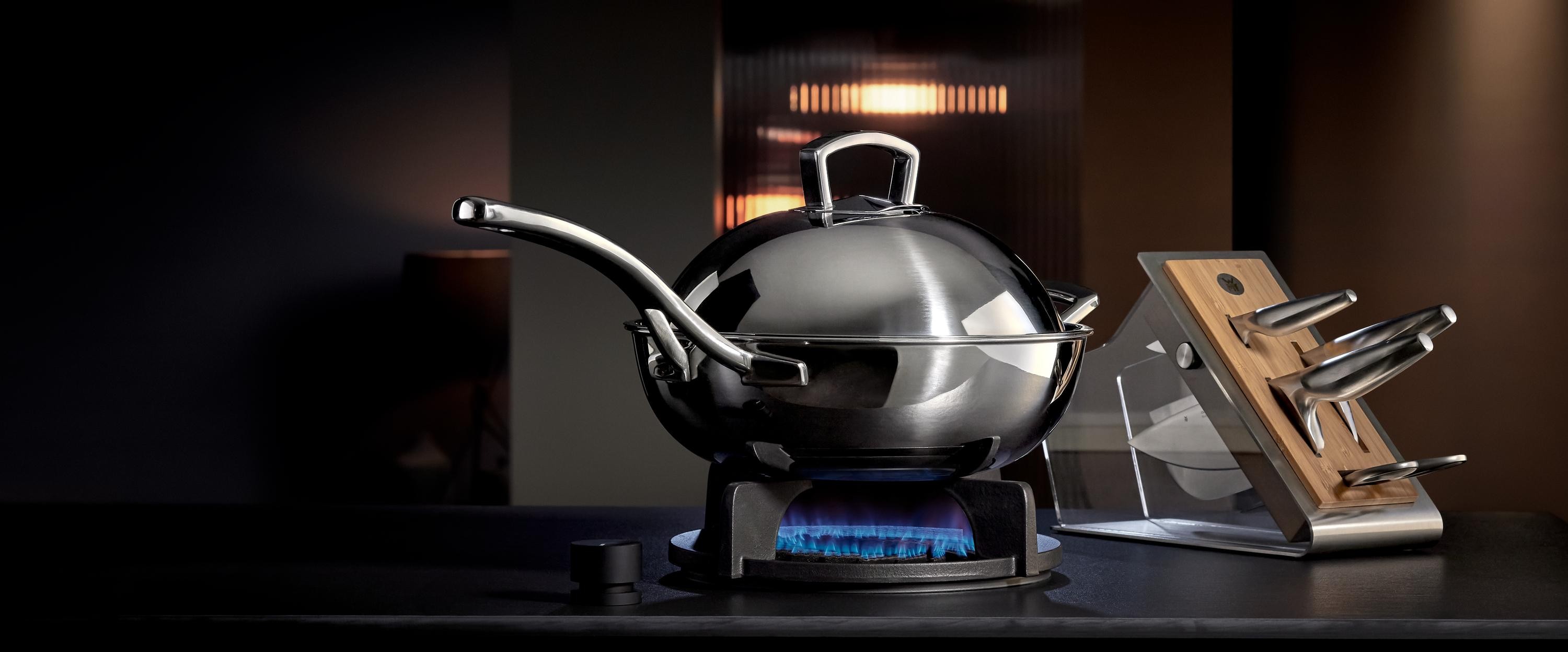 WMF Multiply Wok mit Edelstahldeckel, 28 cm