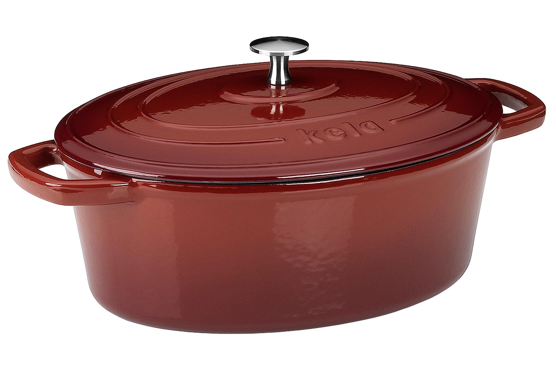 Kela Bräter oval Calido 4000 ml rot