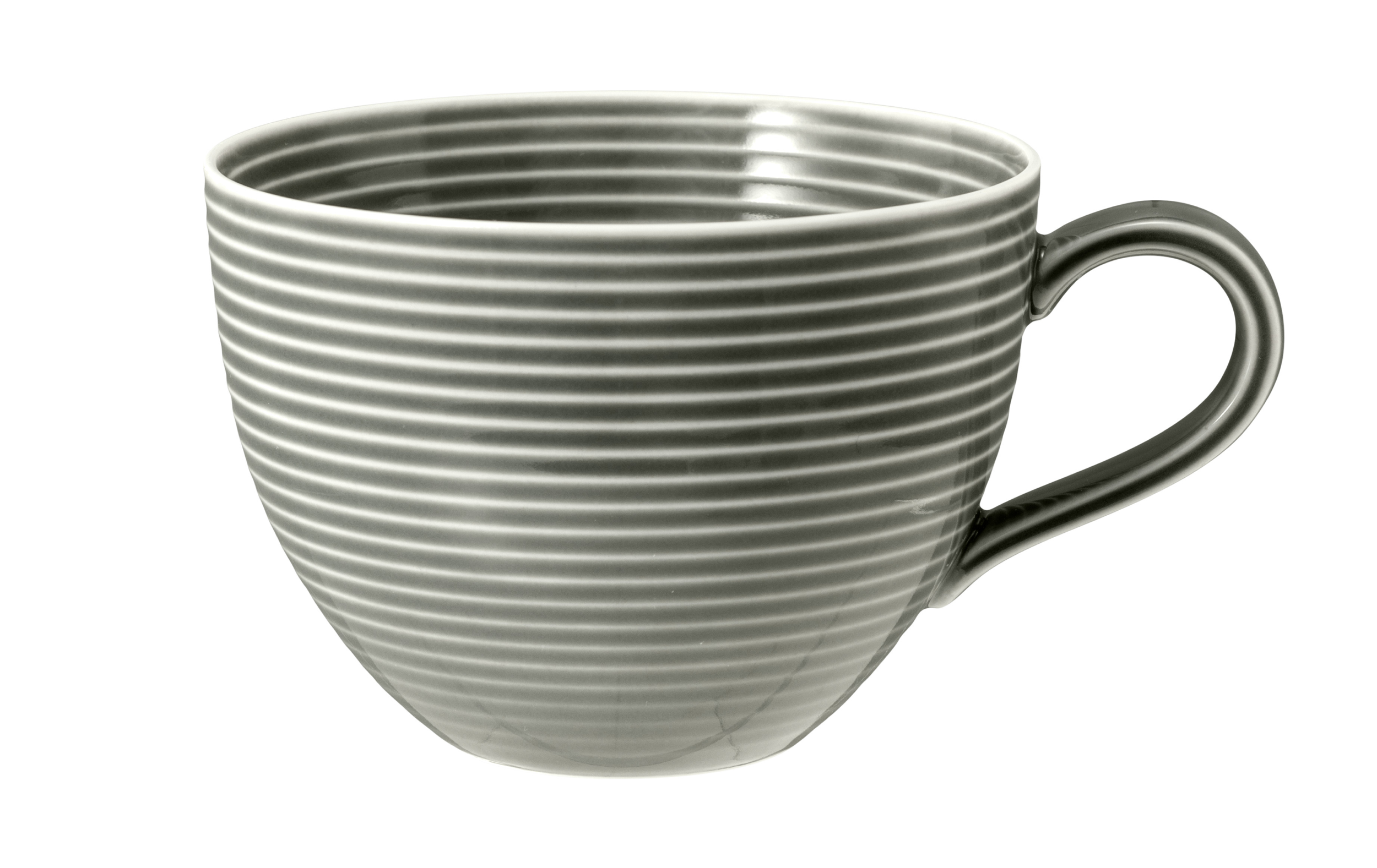 Seltmann Beat Milchkaffeeobertasse 0,35 l mit Relief grau Seltmann Beat Milchkaffeeobertasse 0,35 l mit Relief grau